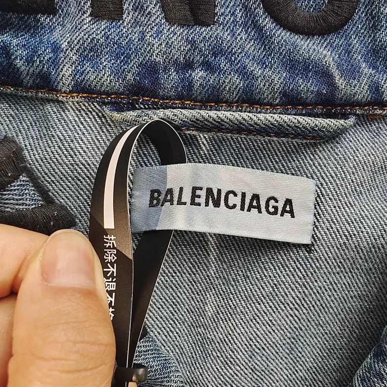 Balenciaga Balenciaga Denim Jacket Size US XXS / EU 40 - 3 Thumbnail