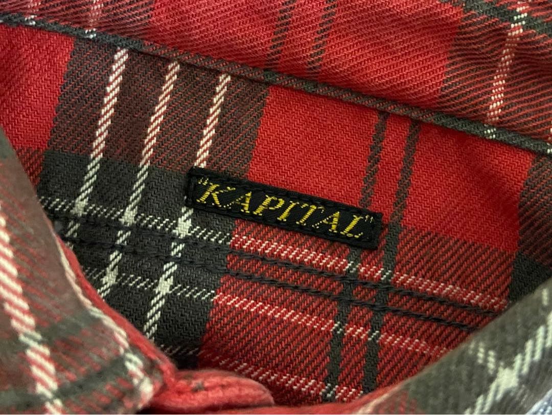 Kapital KAPITAL Distressed Check Shirt Size US M / EU 48-50 / 2 - 10 Thumbnail