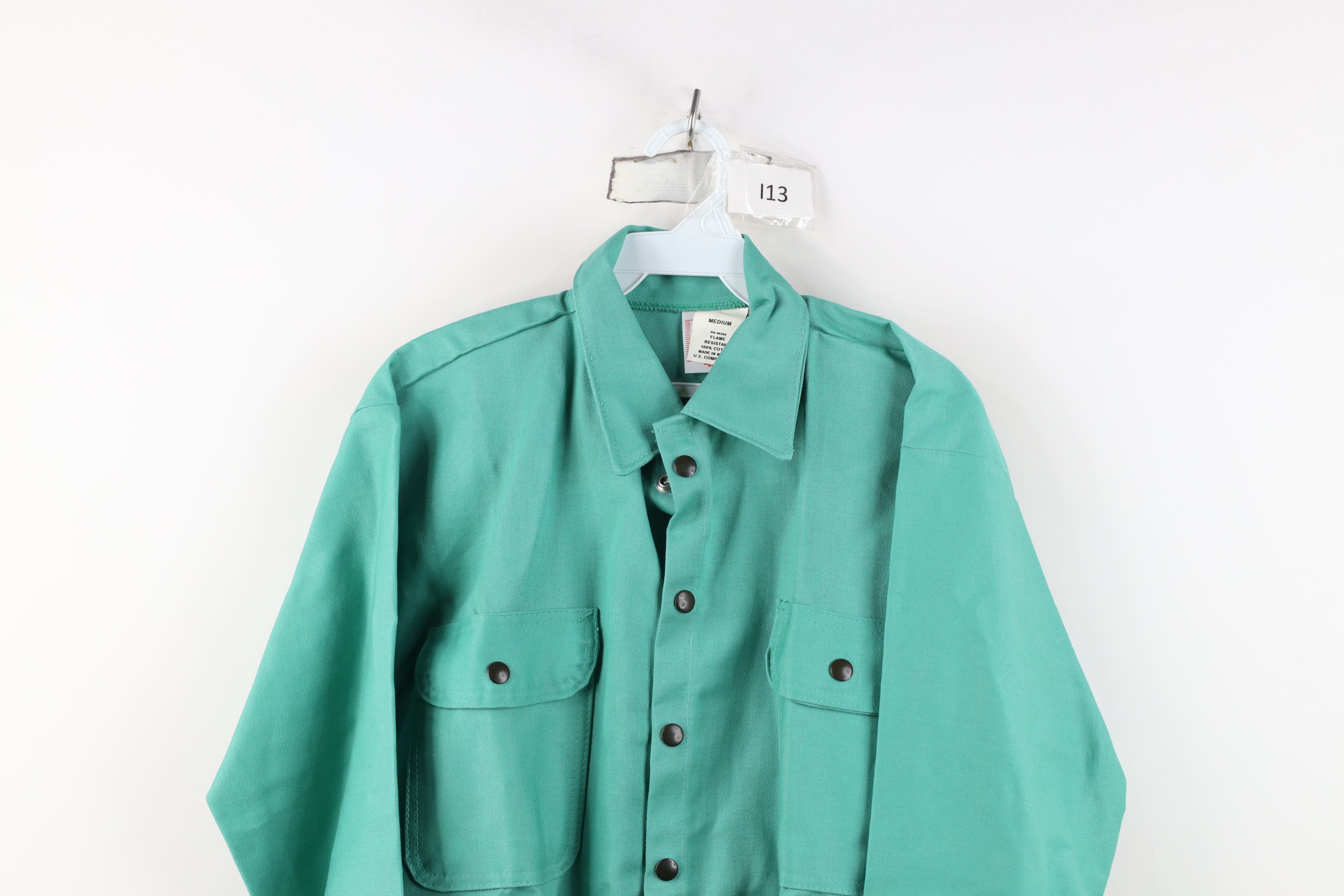 Vintage Deadstock Vintage 90s Y2K Resistant Shirt Jacket Jac Shirt Size US M / EU 48-50 / 2 - 2 Thumbnail
