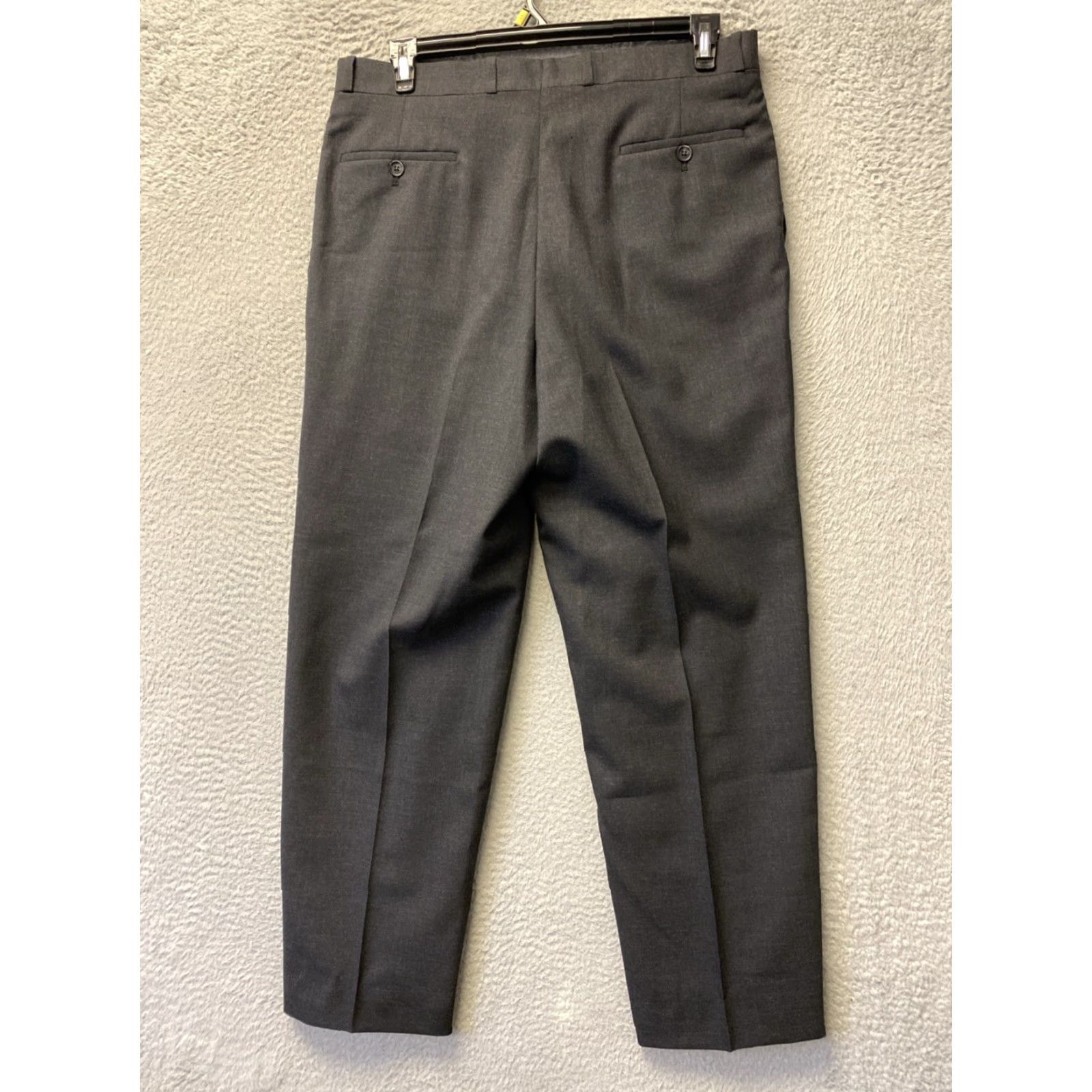 Joseph Joseph Feiss Dress Pants Men's 36x30 Charcoal Gray Wool / 0440 Size US 36 / EU 52 - 6 Thumbnail