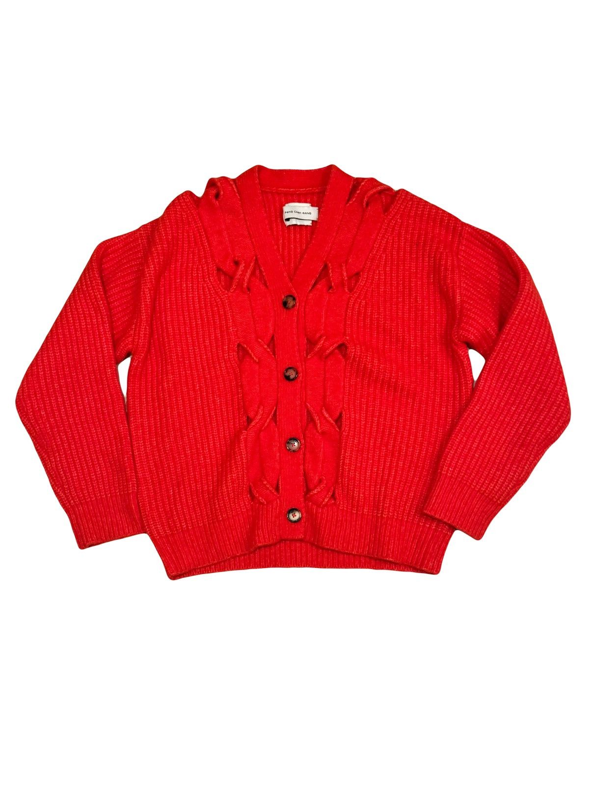 Feng Chen Wang orange wool cardigan Feng chen wang S unisex Size S / US 4 / IT 40 - 7 Thumbnail