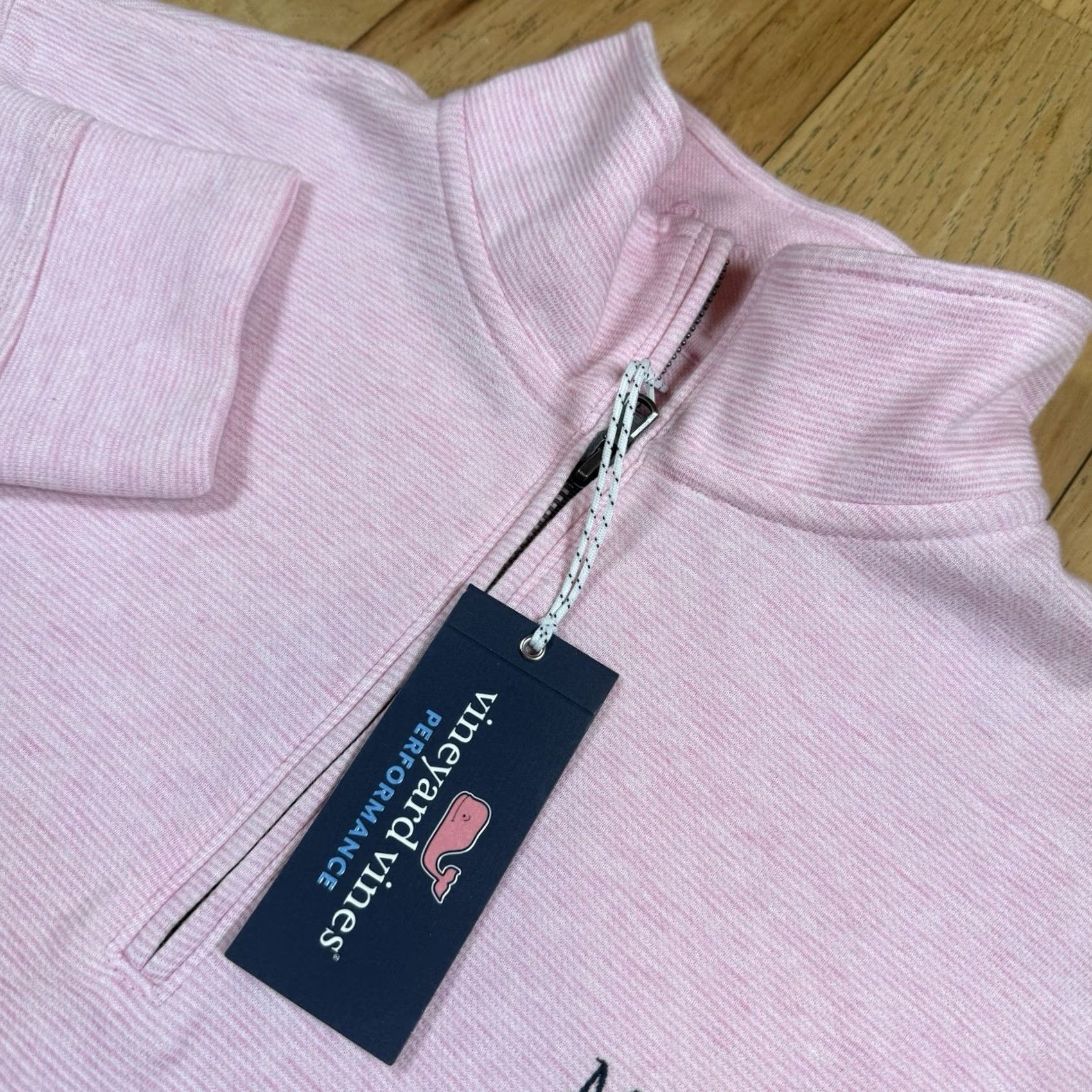 Vineyard Vines VINTAGE NWT Vinyard Vines Performance Quarter Zip Sweater Mens M Pink Miami Soft Golf Pullover Outdoor Family Mens (adjusted) Size US M / EU 48-50 / 2 - 2 Thumbnail