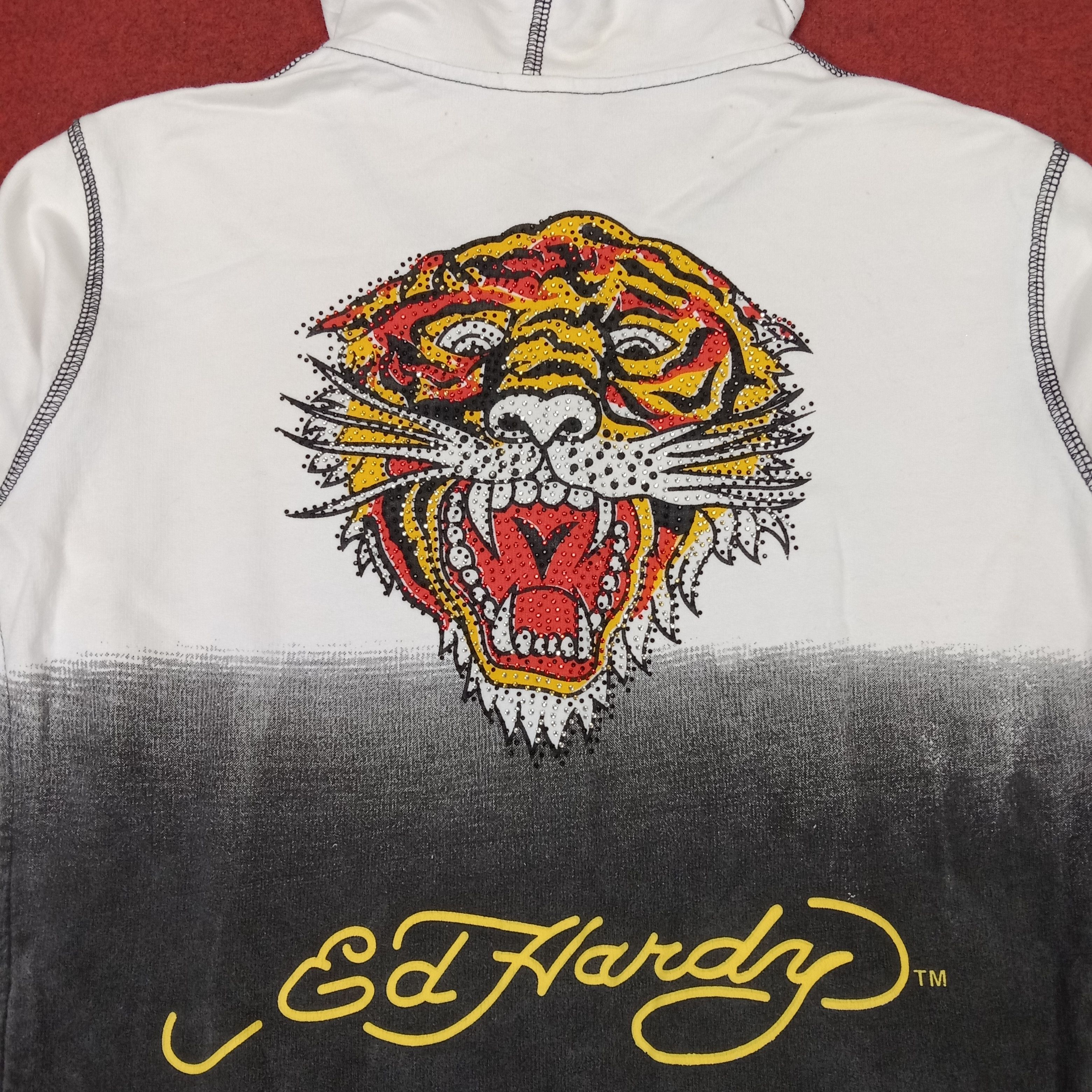 Christian Audigier × Ed Hardy × Vintage Ed Hardy Tiger Design Streetwear Style Sweater Size S / US 4 / IT 40 - 2 Thumbnail