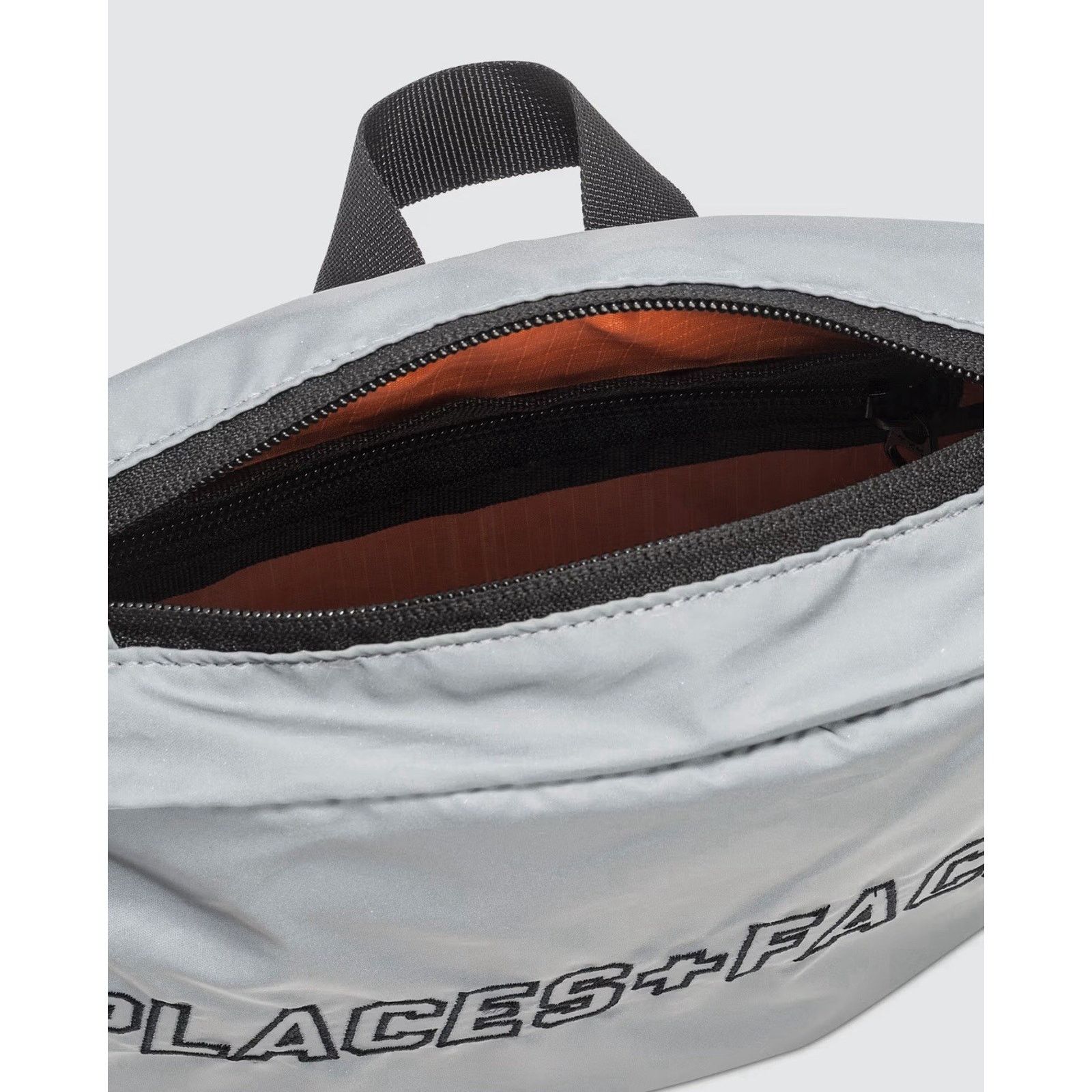 Places + Faces Places + Faces REFLECTIVE Silver Waist Bag Embroidered Size ONE SIZE - 3 Thumbnail