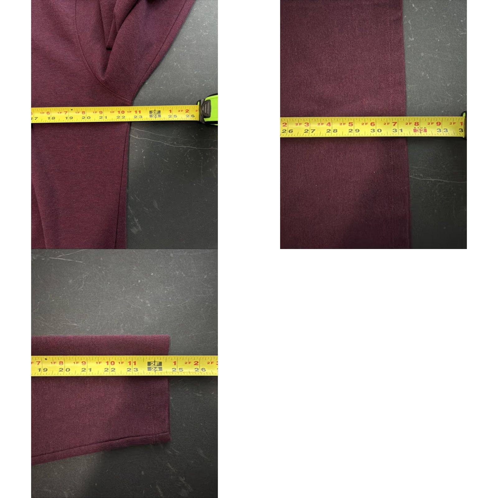 Mizzen+Main Mizzen Main Sweater 1/4 Zip Pullover Long Sleeve Mens Large Burgundy Purple Solid Mock Neck Cotton Blend EUC Size US L / EU 52-54 / 3 - 8 Thumbnail