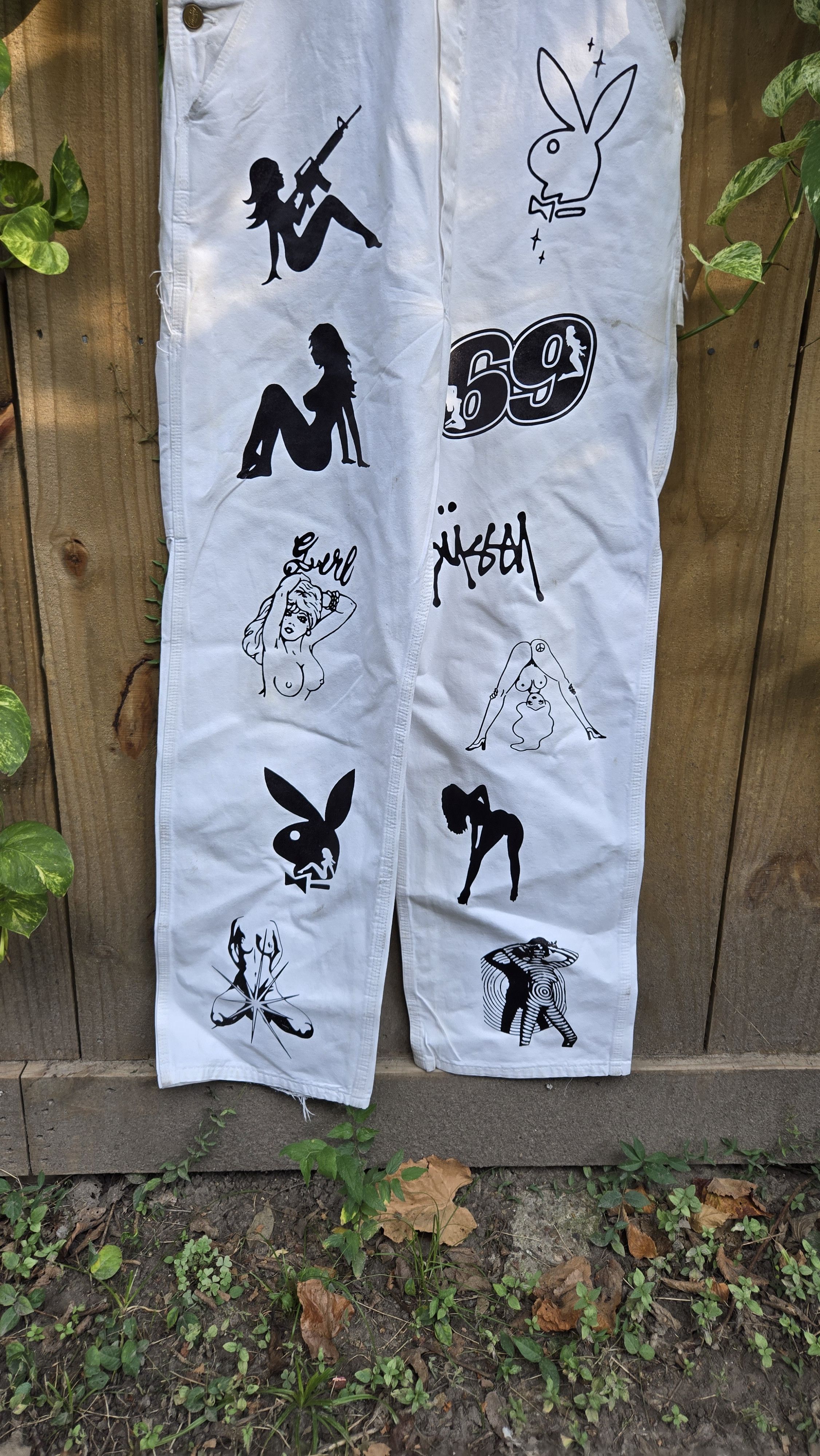 Dickies custom 1 of 1 printed Dickies Overalls jeans very rare Size US 36 / EU 52 - 3 Thumbnail