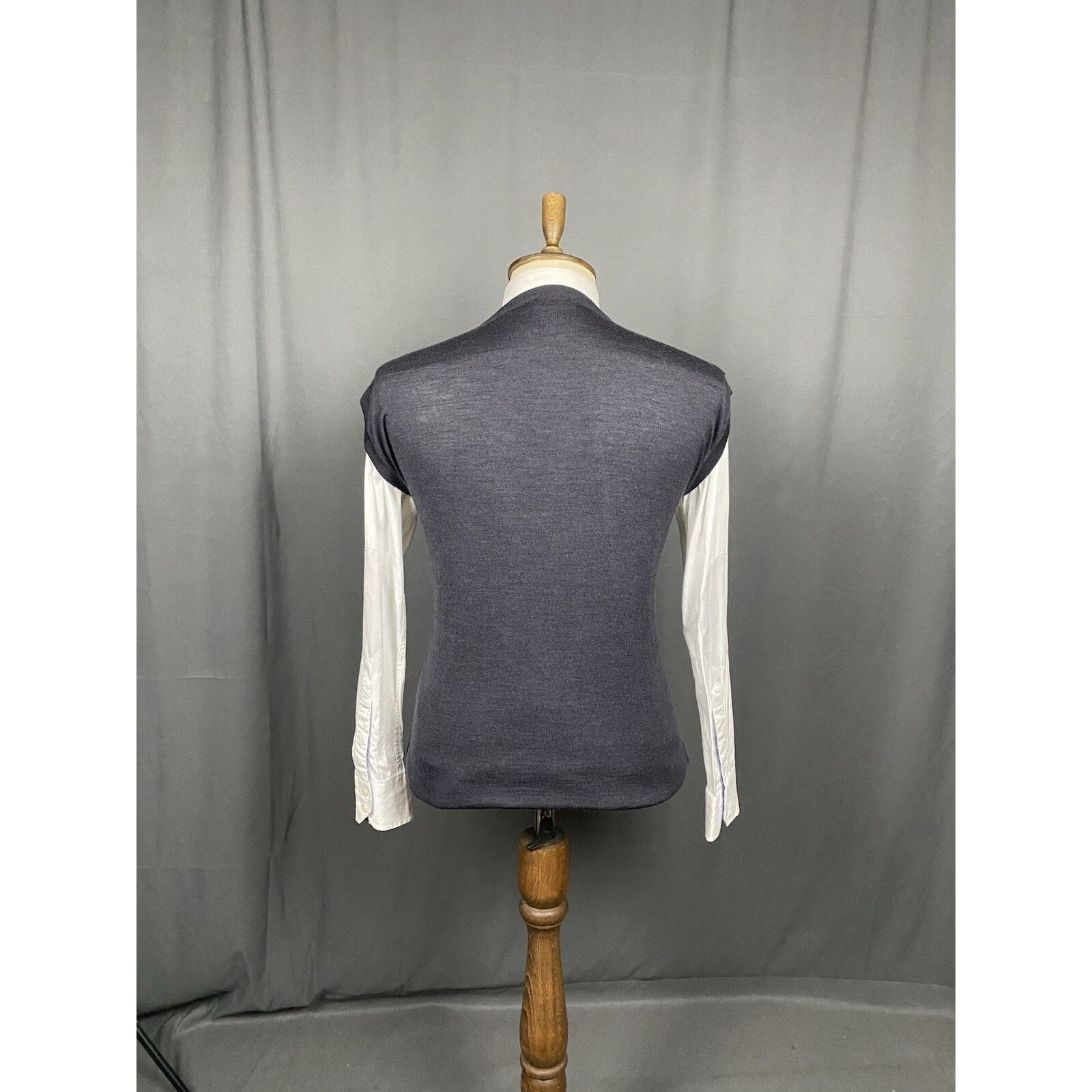 Dior Dior Homme Men's Gray Wool Silk Vest Size M Size US M / EU 48-50 / 2 - 7 Thumbnail