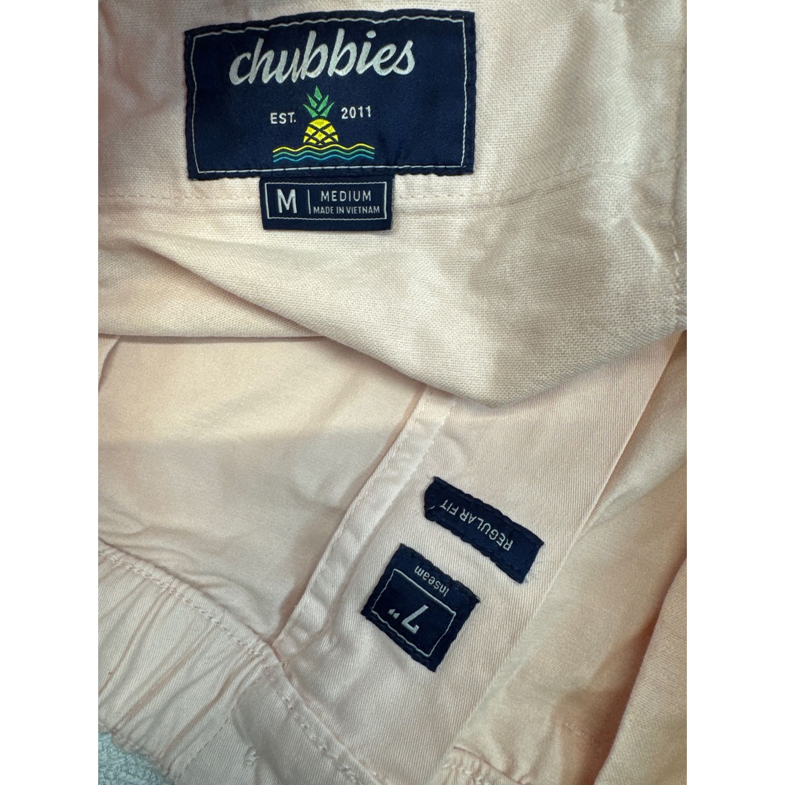 Chubbies Chubbies Gritty in Pinks 7” Originals Stretch Twill men sz M Size US 32 / EU 48 - 7 Thumbnail