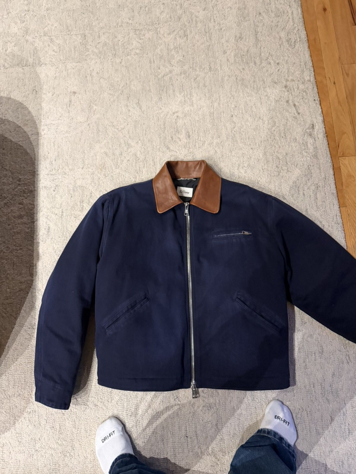 Ronning Vintage Navy Work Jacket Size Medium in Blue, Men's — image 2 of 6
