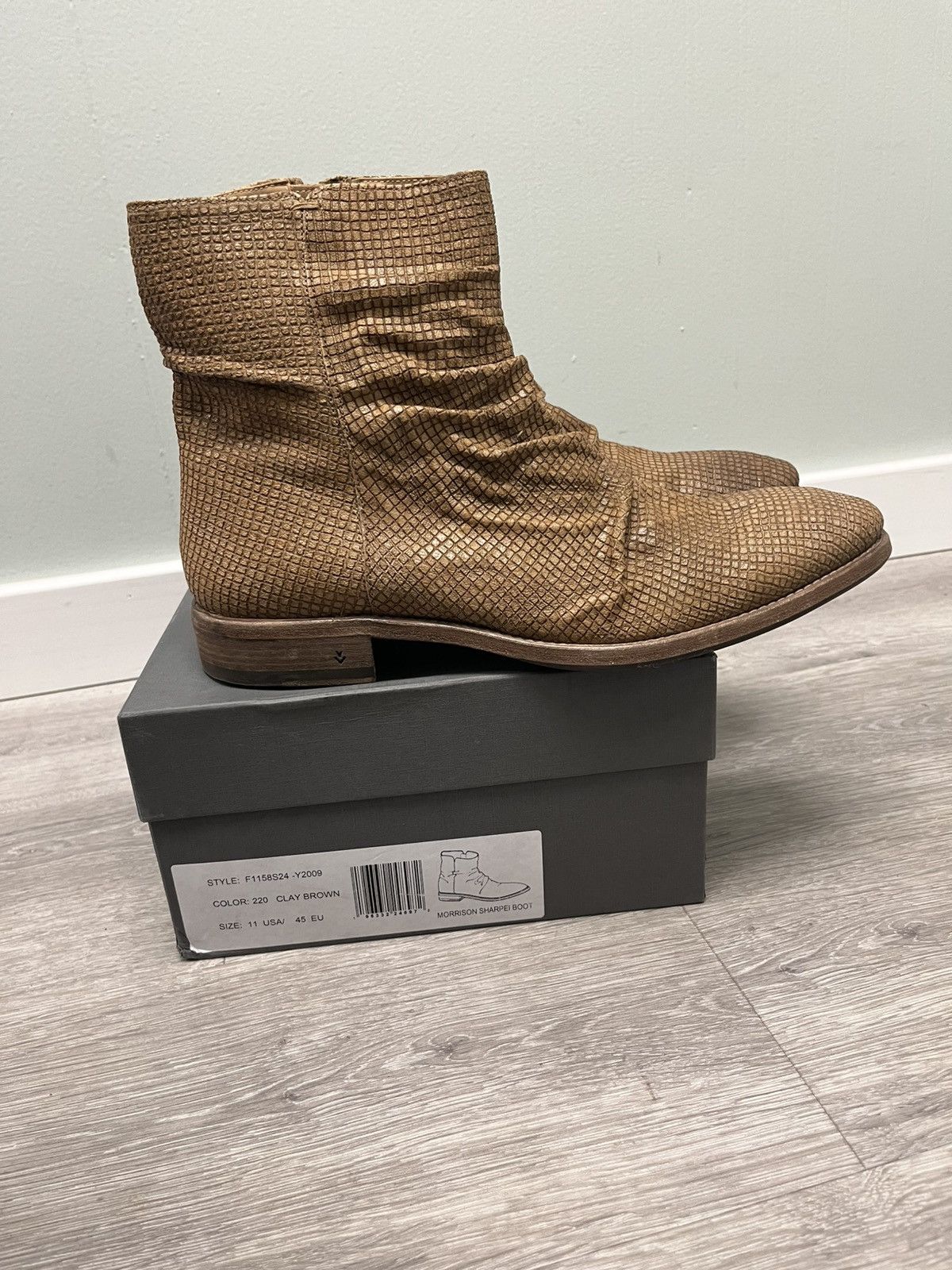 John Varvatos Morrison Sharpei Boot. Size US 11 Size US 11 / EU 44 - 6 Thumbnail