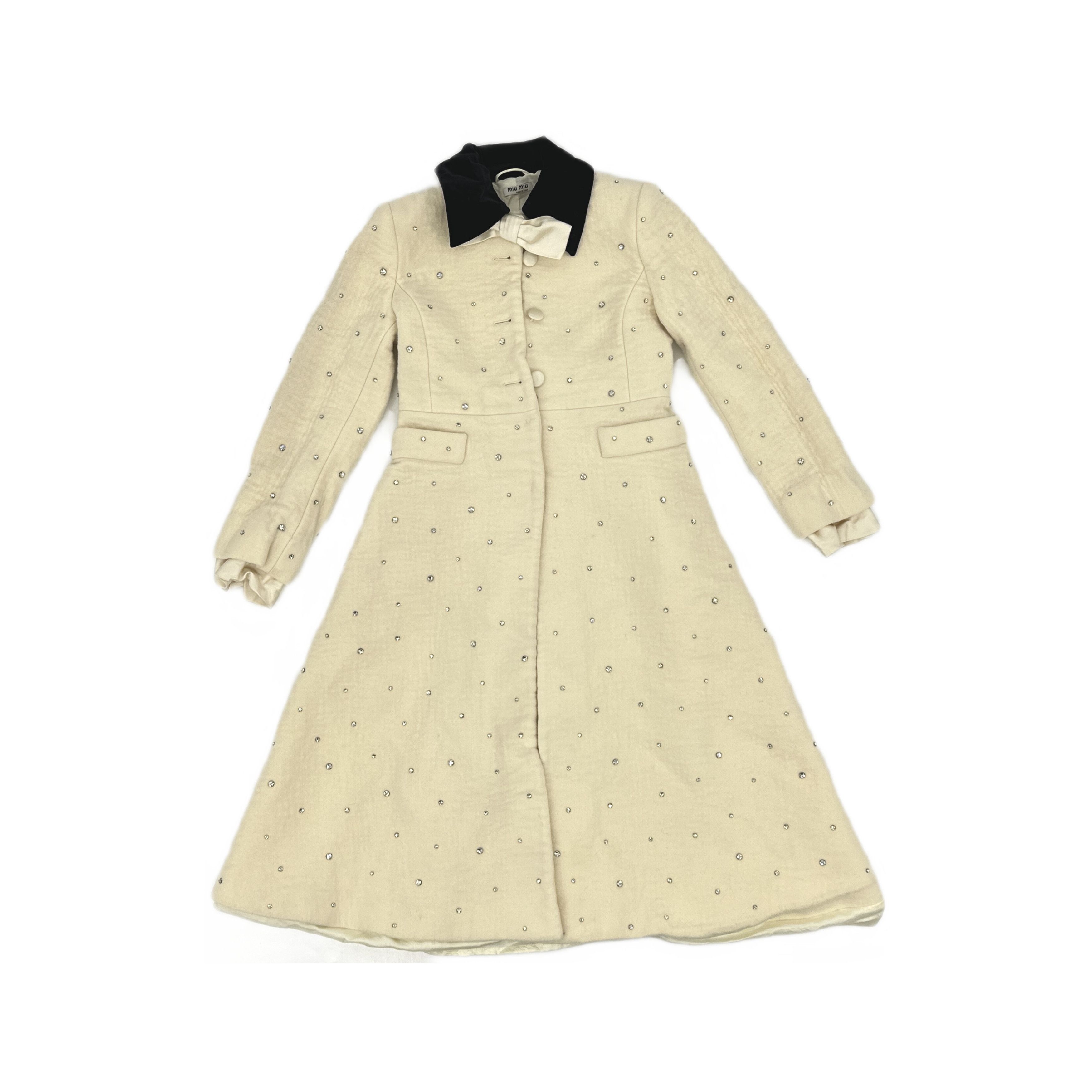 Miu Miu Miu Miu Embellished Bow Coat Size 36 Size XS / US 0-2 / IT 36-38 - 1 Thumbnail