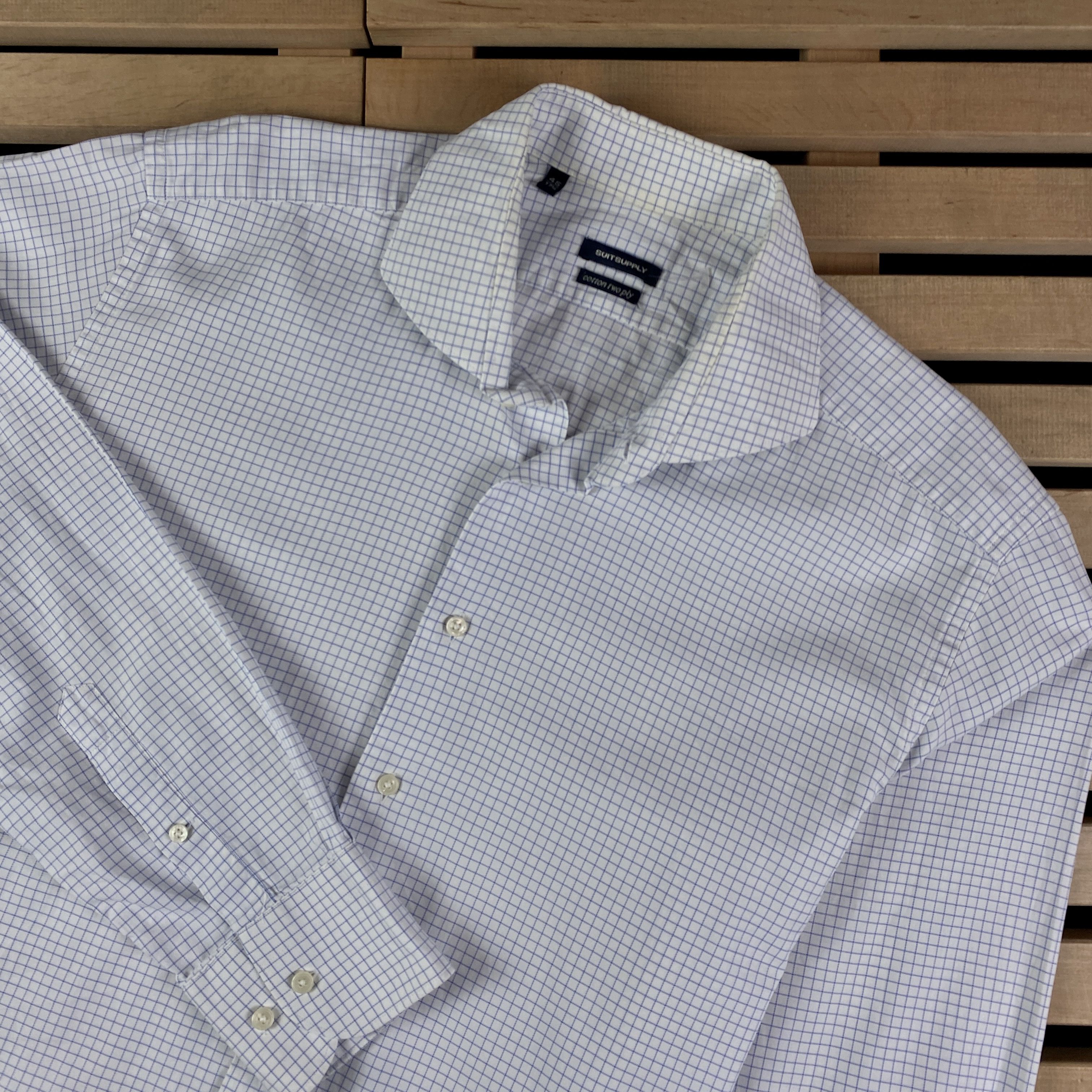 Suitsupply Mens Shirts Long Sleeve Suitsupply Size 45-17 3/4 Size US M / EU 48-50 / 2 - 2 Thumbnail