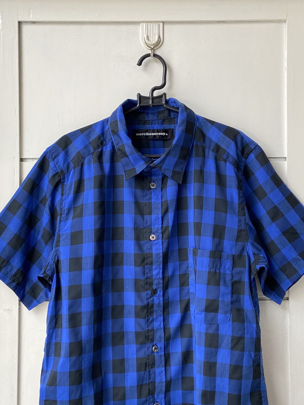 Issey Miyake × Japanese Brand × mercibeaucoup MERCIBEAUCOUP Plaid Shirt Size US S / EU 44-46 / 1 - 11 Thumbnail