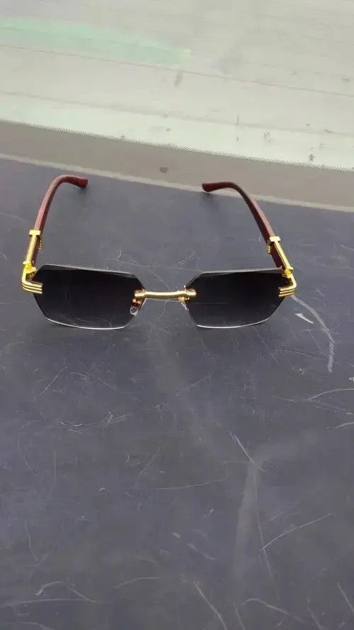 Electric Visual Rimless Square Sunglasses Size ONE SIZE - 2 Thumbnail