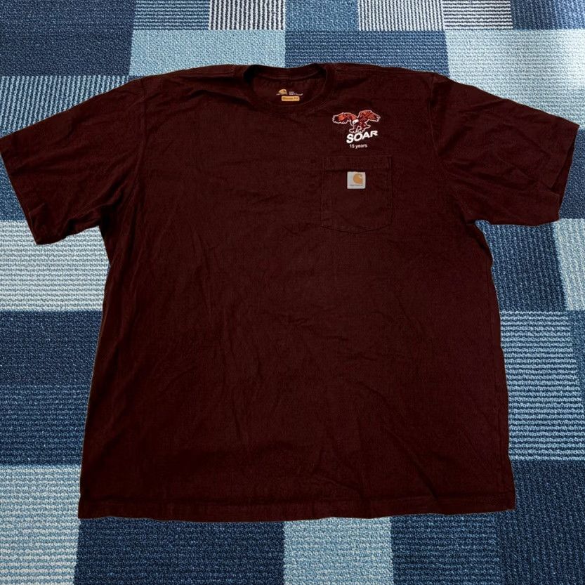 Carhartt Carhartt Shirt Men 2XL Heavyweight Original Fit Short Sleeve Pocket T-Shirt K87 PRT Port Size US XXL / EU 58 / 5 - 1 Thumbnail