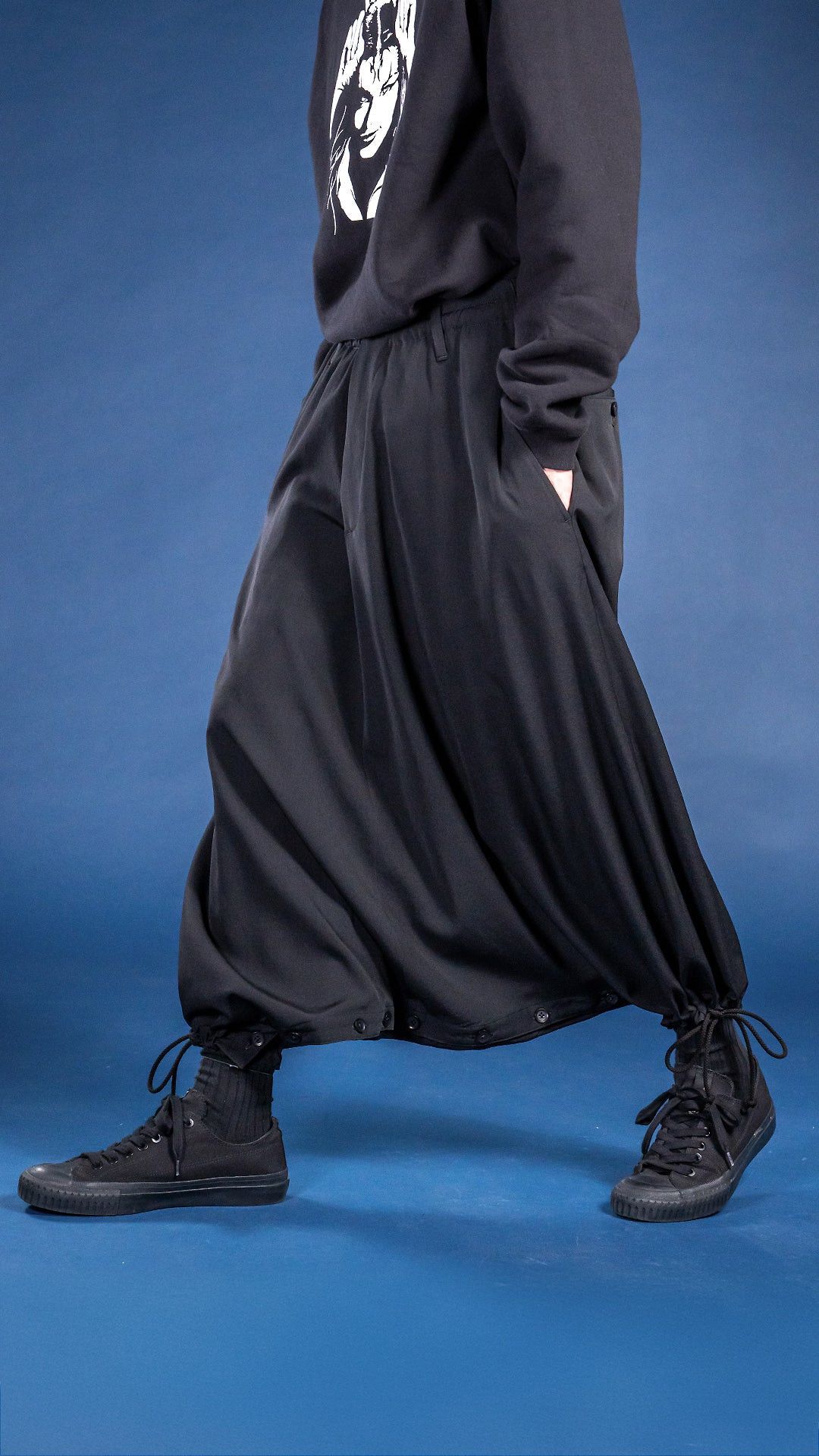 Yohji Yamamoto Yohji Yamamoto Pour Homme WGabardine Sarouel Skirt Wide Pant Size US 32 / EU 48 - 1 Thumbnail