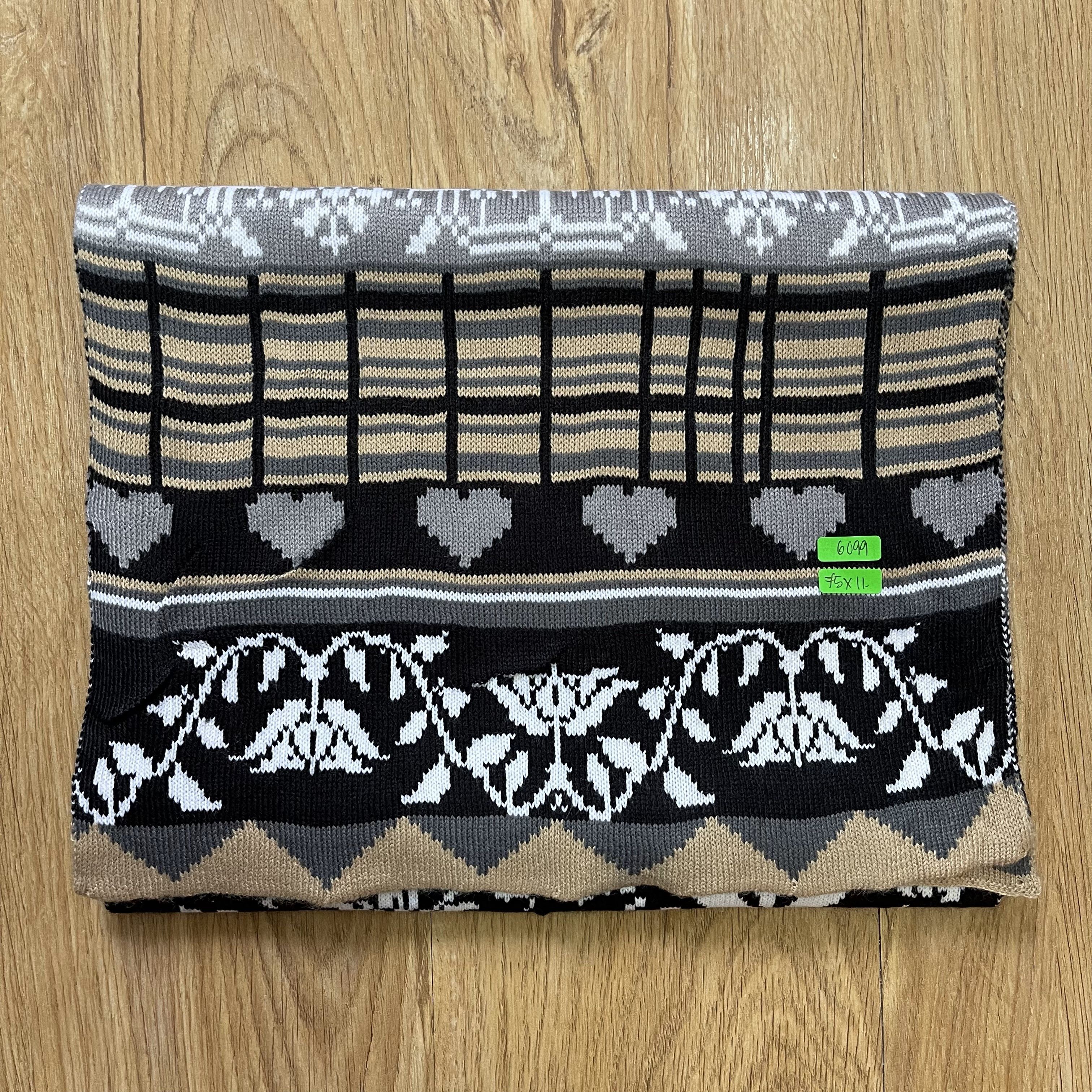 Vintage Unknown Nice Design Scarf / Muffler - 6099 Size ONE SIZE - 7 Thumbnail