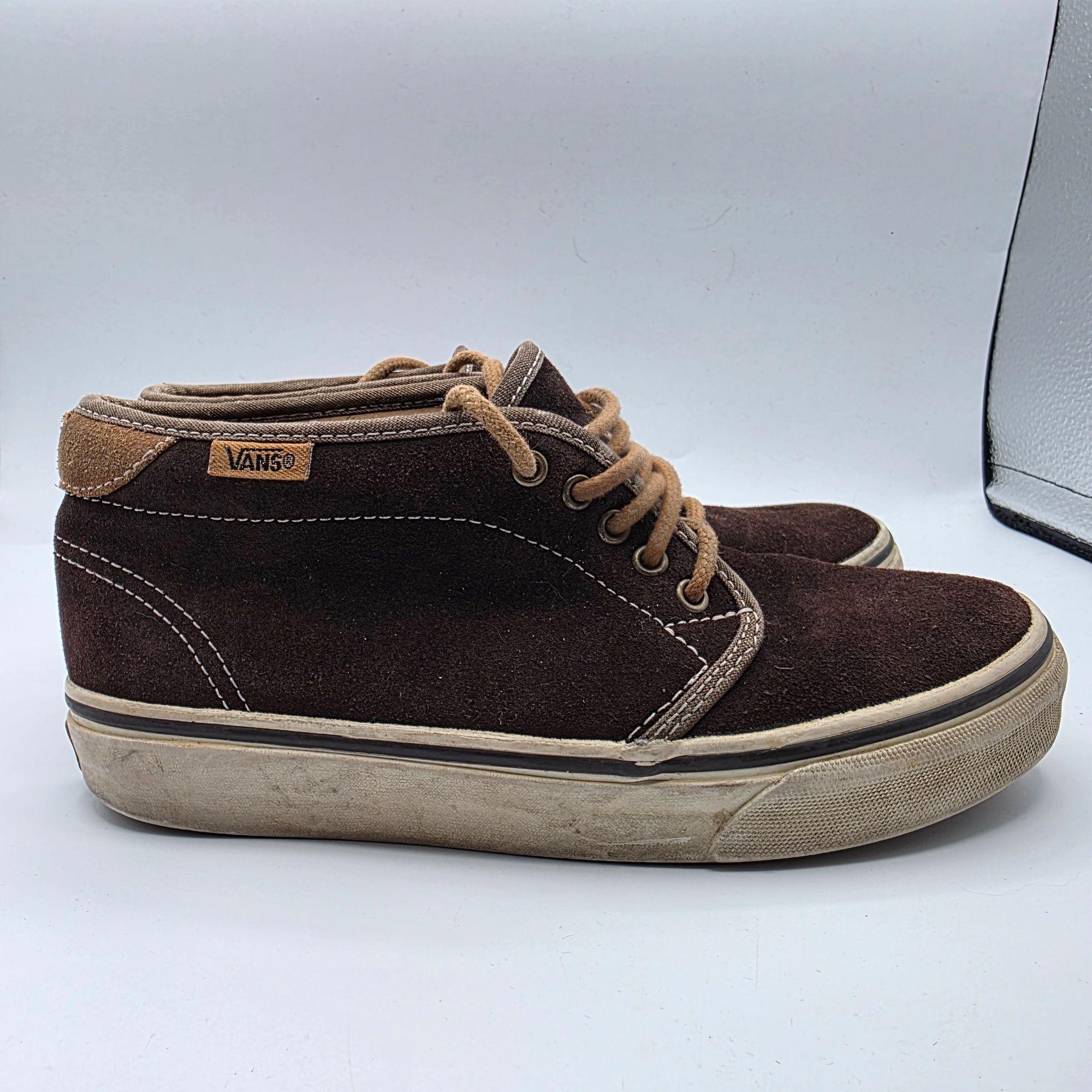 Vans Chukka Boot Womens Size 5.5 Rubber White Brown Sneaker