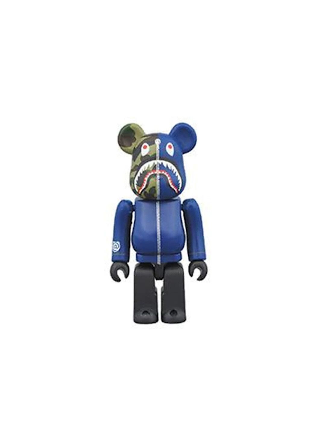 Bape × Medicom Toy Bearbrick X Bape 1st Camo Shark 100% Blue Size ONE SIZE - 1 Thumbnail