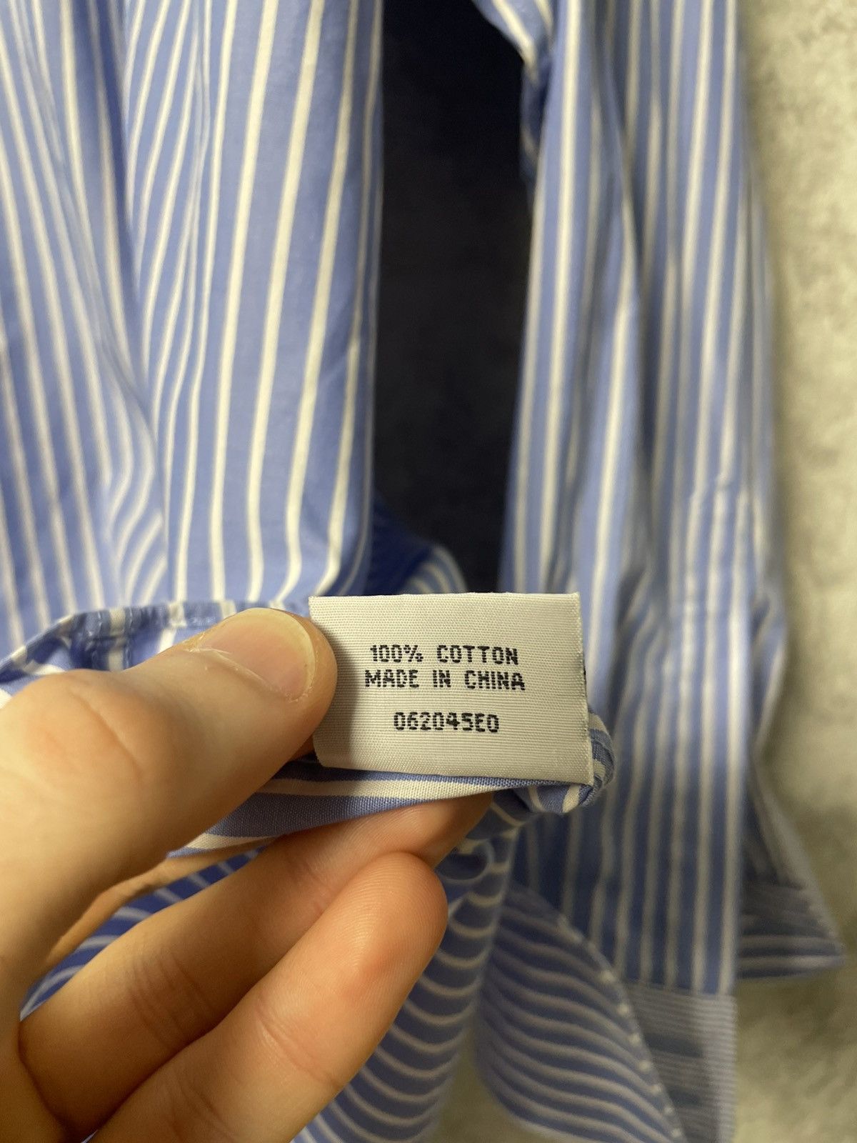 Balmain Vintage Balmain Business Stripe Shirt w/ French Cuffs 16½/42 Size US XL / EU 56 / 4 - 20 Thumbnail