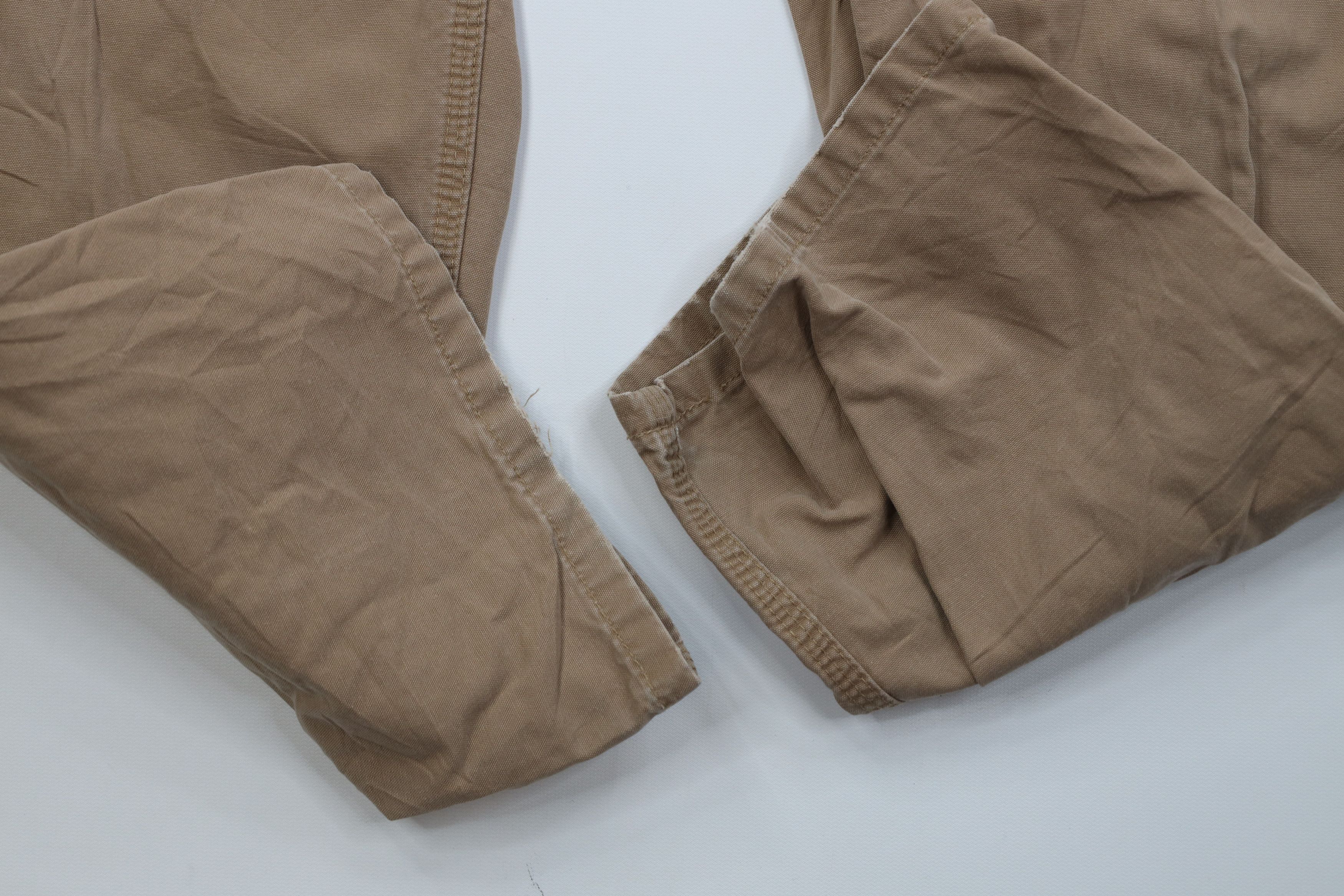 Carhartt Vintage 90s Y2K Carhartt Wide Leg Dungaree Pants Duck Brown Size US 32 / EU 48 - 6 Thumbnail