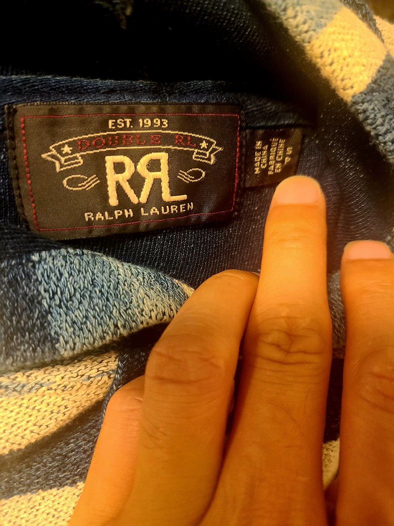 RRL Ralph Lauren RRL Ralph Lauren Blue dyed zebra print hoodie Size US S / EU 44-46 / 1 - 8 Thumbnail