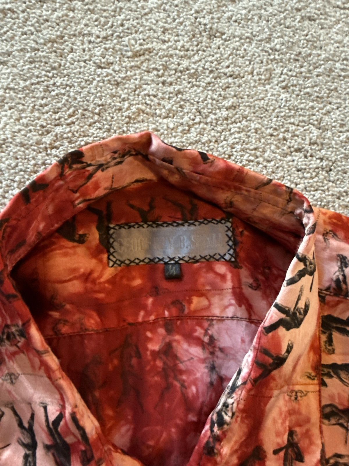 Geoffrey B. Small Accident dye silk shirt Size US M / EU 48-50 / 2 - 2 Thumbnail