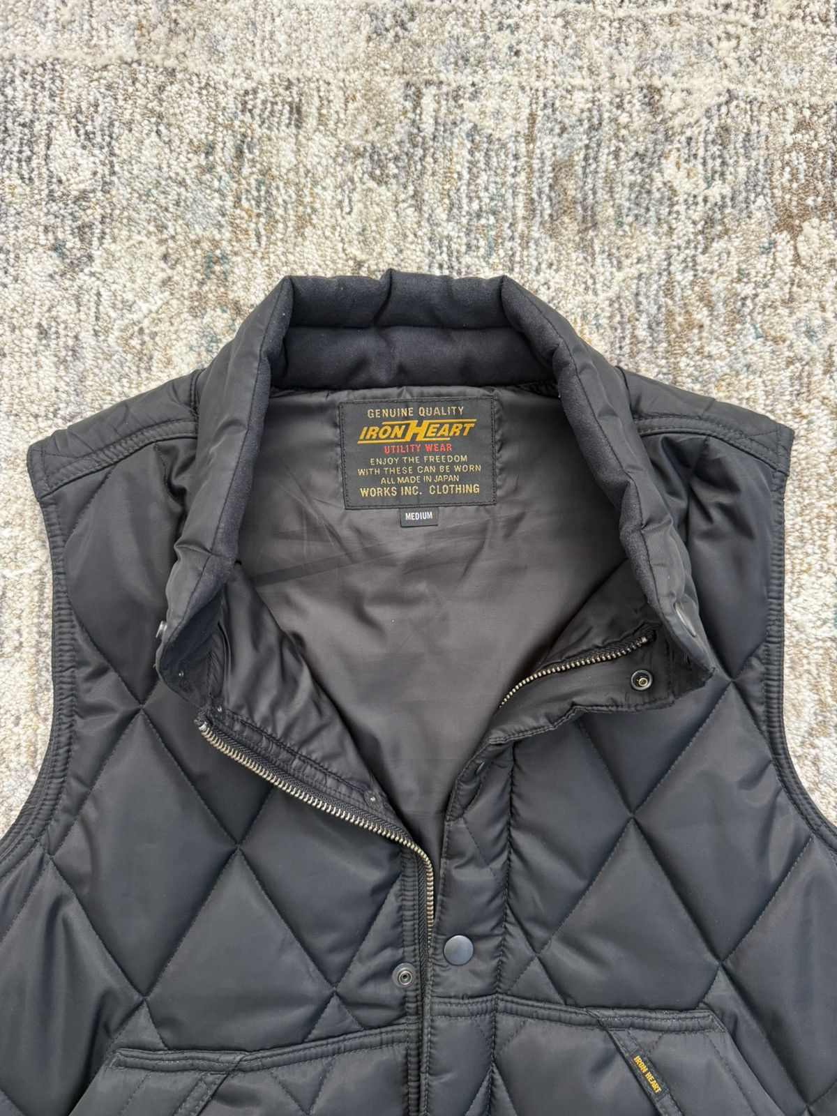Iron Heart Iron Heart Primaloft Gold Quilted Vest IHV-44-BLK Size US M / EU 48-50 / 2 - 2 Thumbnail