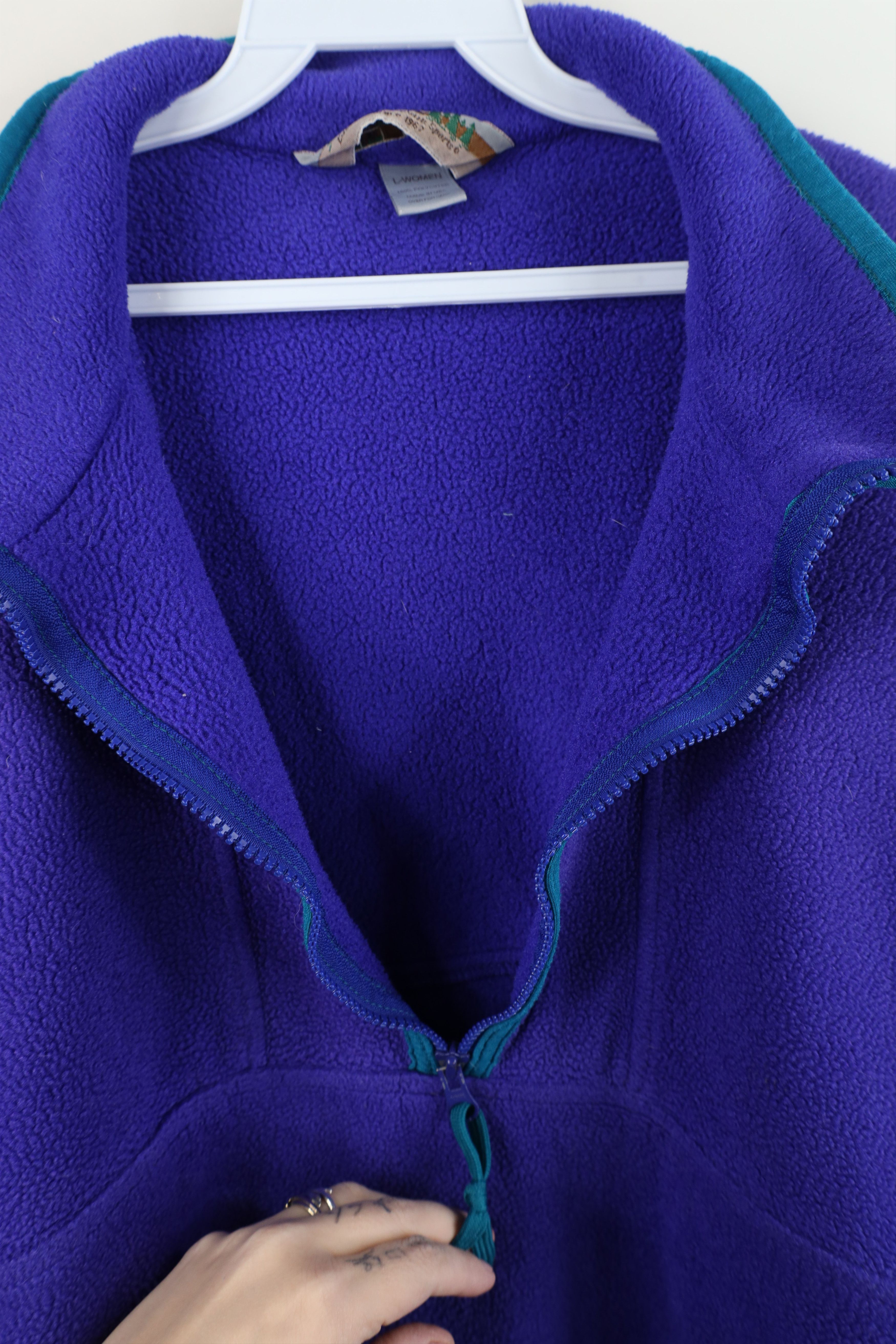 Vintage Vintage 90s Streetwear Half Zip Fleece Pullover Sweater USA Size L / US 10 / IT 46 - 11 Thumbnail