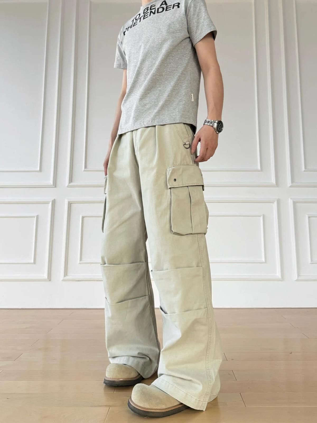 Other Black Multi Pocket Cargo Pants Size US 32 / EU 48 - 3 Thumbnail