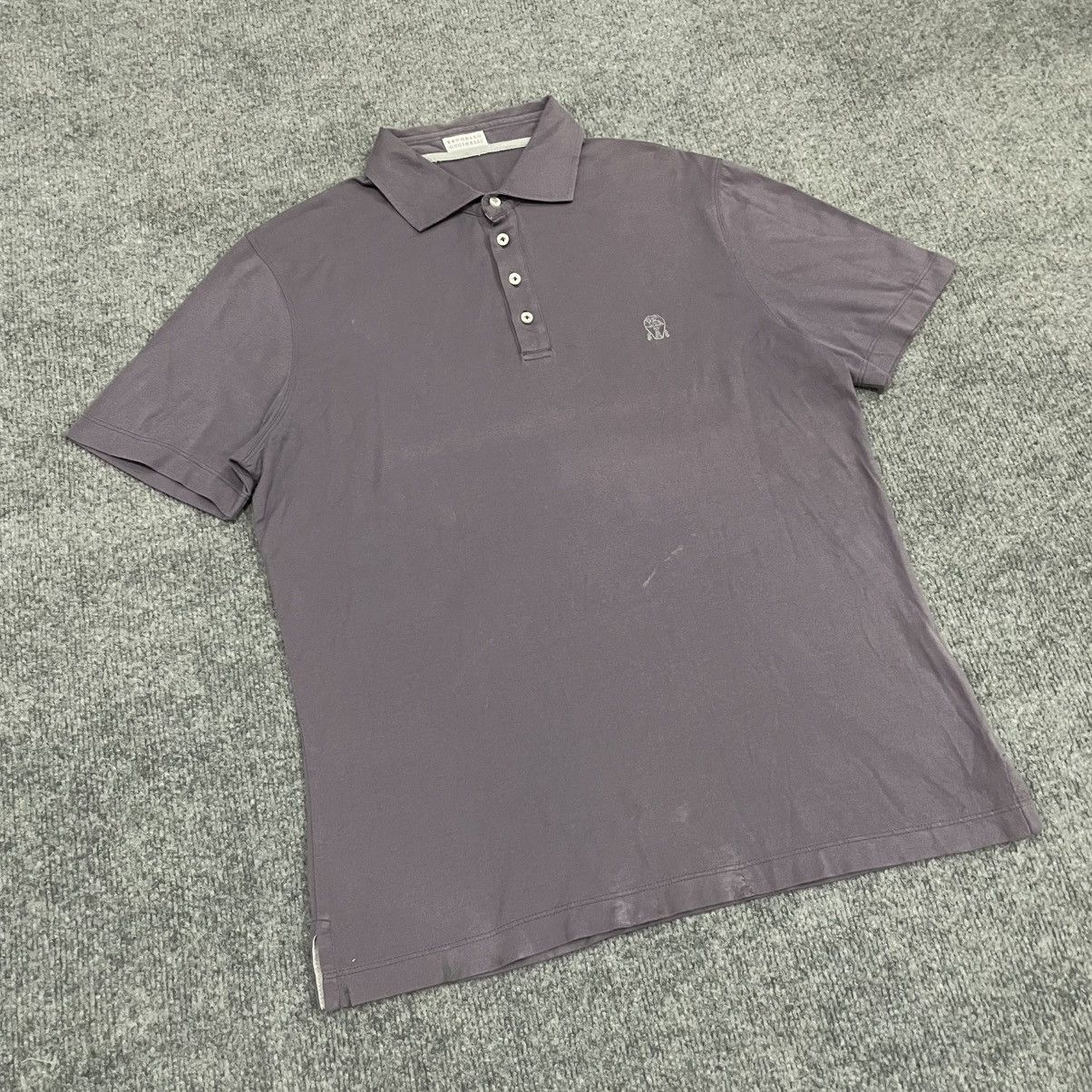 Brunello Cucinelli Brunello Cucinelli Polos Short Sleeve Shirt Casual Size US M / EU 48-50 / 2 - 2 Thumbnail