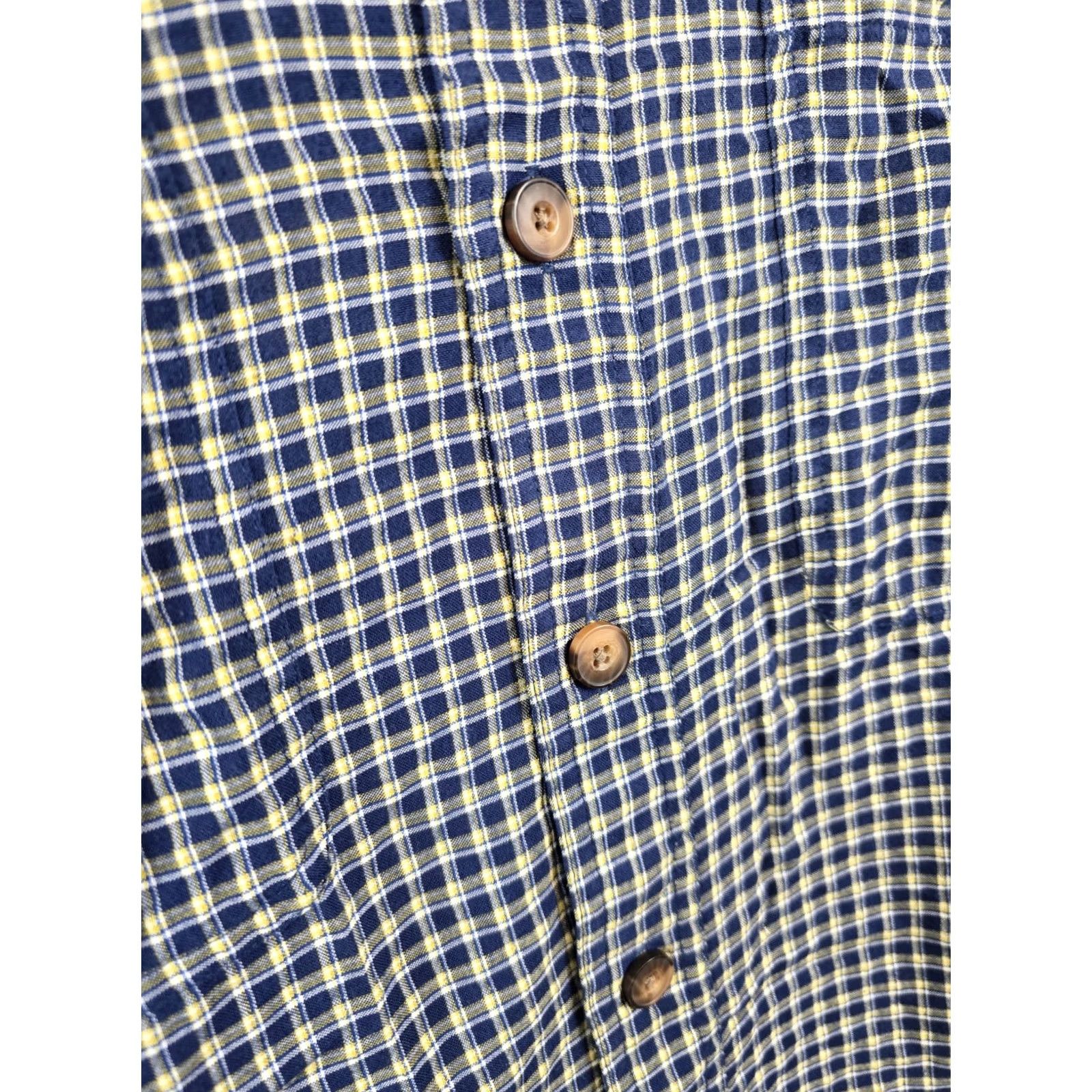 CO Duluth Men’s Short Sleeve Button-Down Plaid Shirt - Size L, Multicolor, Polyester, Rayon, Button-Up, Casual, Travel, Classic Outdoor Size US L / EU 52-54 / 3 - 4 Thumbnail