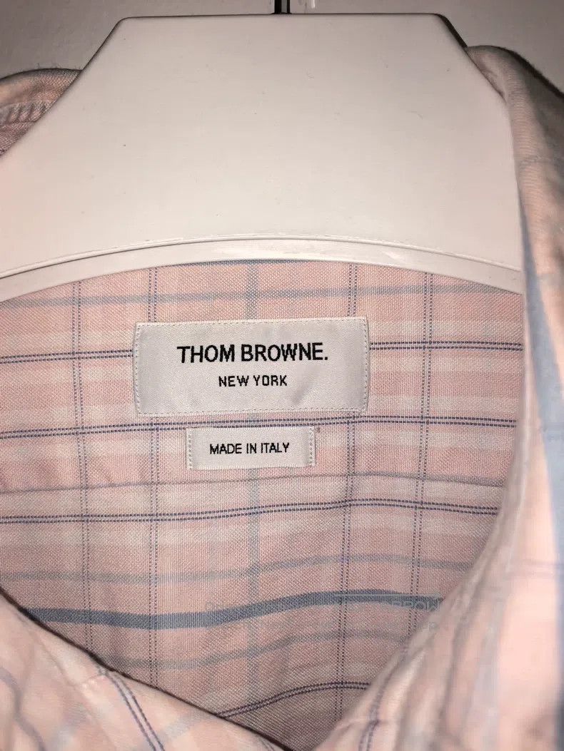 Thom Browne Thom Browne Plaid Long-Sleeve Shirt Size US L / EU 52-54 / 3 - 4 Thumbnail