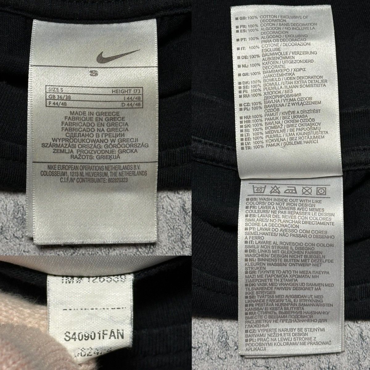 Nike × Vintage Nike Vintage Center Big Swoosh T-Shirt Size US S / EU 44-46 / 1 - 10 Thumbnail