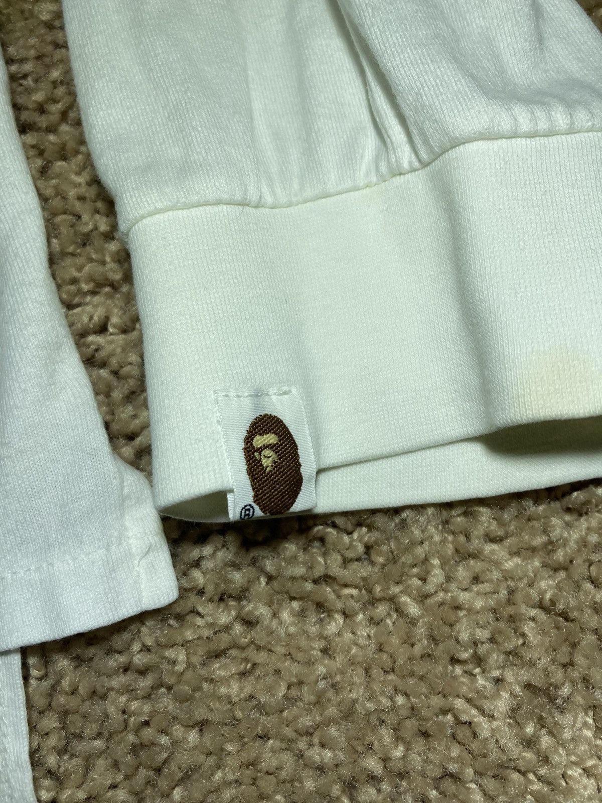 Bape 1996 Bape Cycles Panel Tee White Large 90s Jersey OG Vintage Size US L / EU 52-54 / 3 - 4 Thumbnail