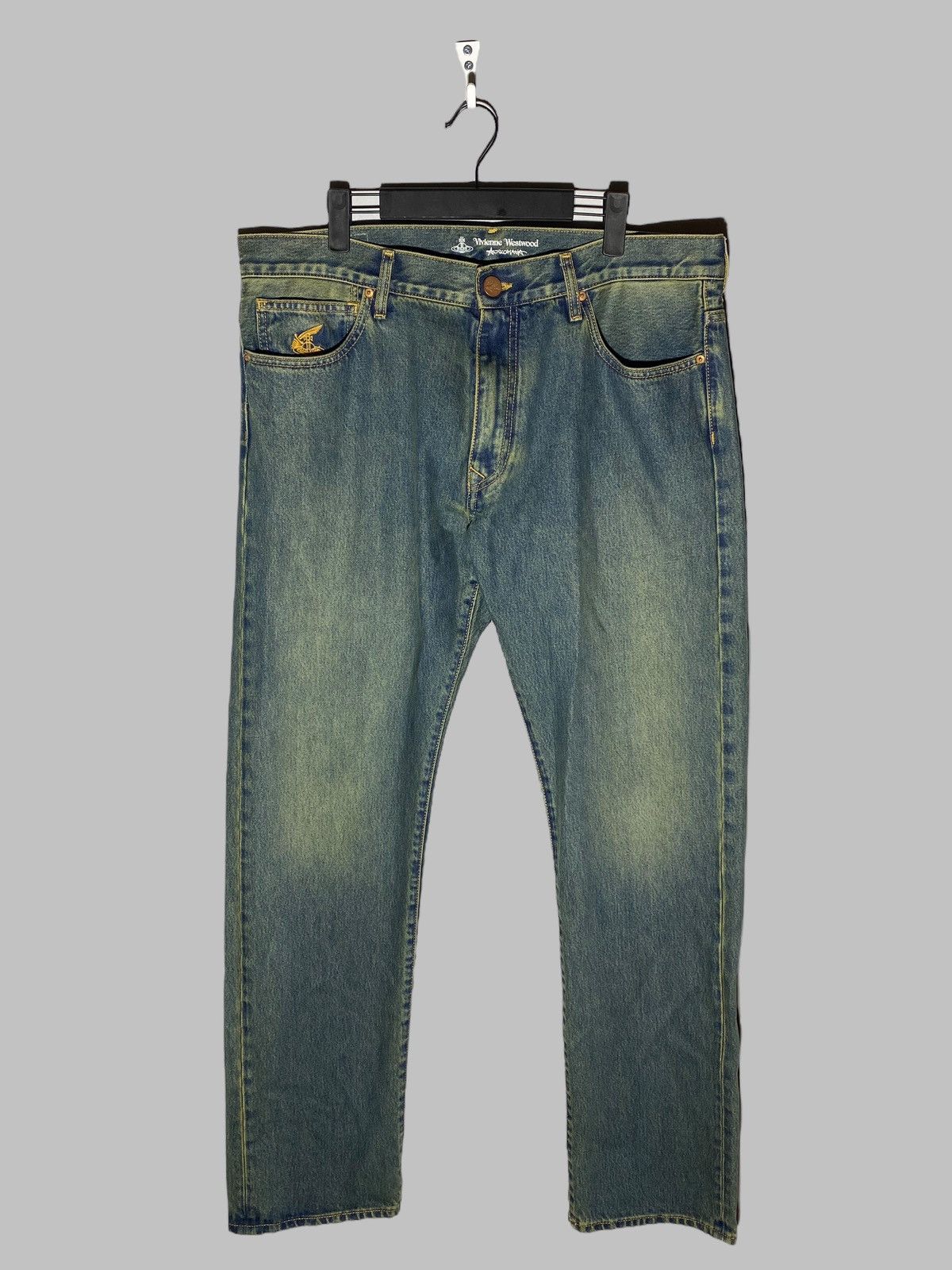Vivienne Westwood Rare Vivienne Westwood Big Pocket Logo Jeans Size US 36 / EU 52 - 2 Thumbnail
