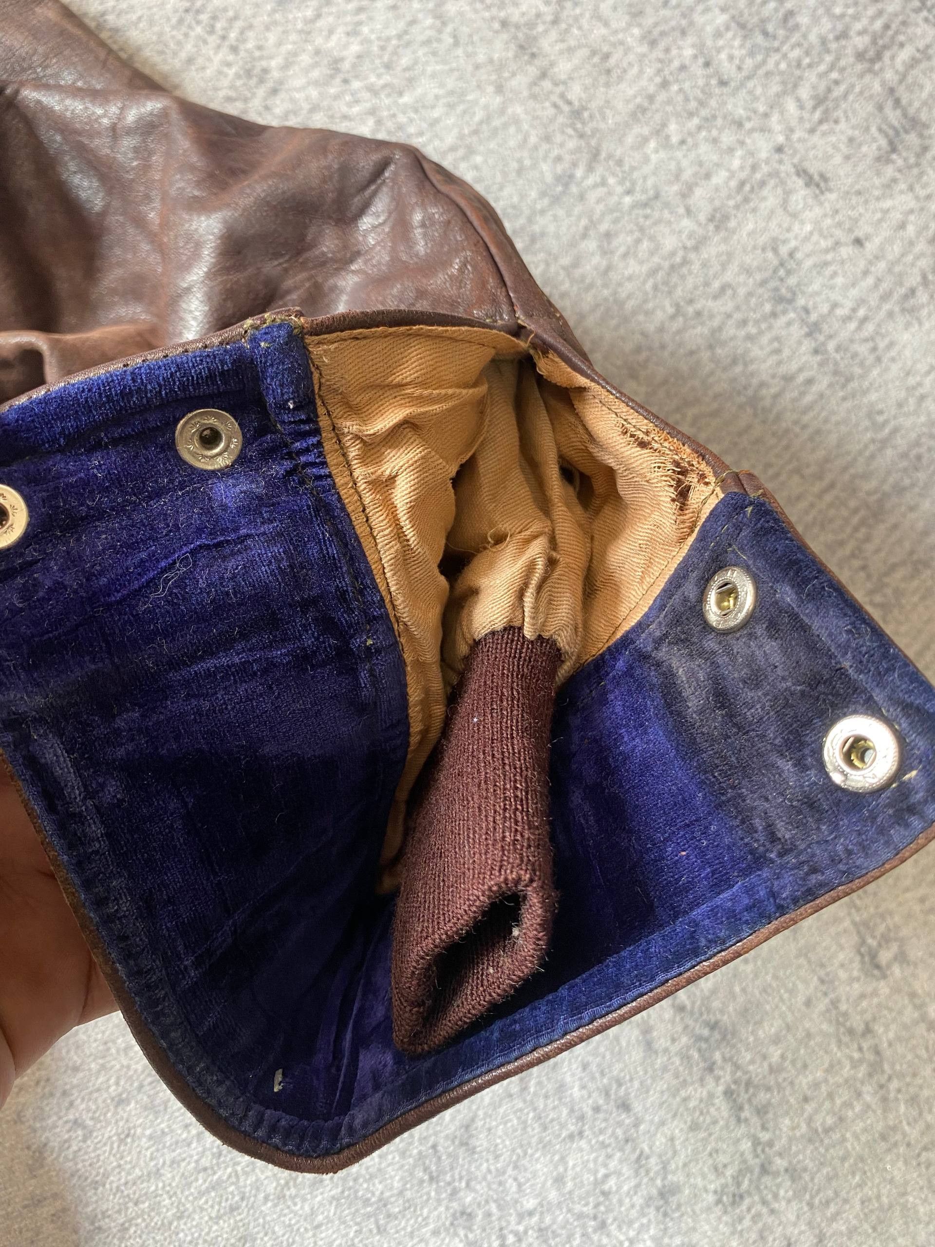 Leather Vtg 50s Horsehide Japanese Civilian Post War Leather Jacket Size US S / EU 44-46 / 1 - 14 Thumbnail