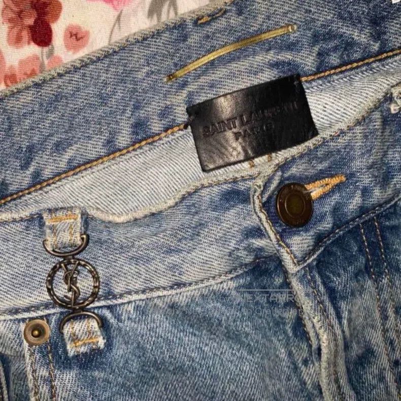 Saint Laurent Paris Saint Laurent Paris Seam wide-leg denim pants size 30 i Size US 30 / EU 46 - 4 Thumbnail