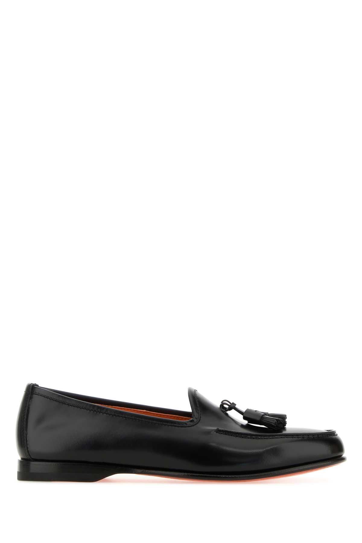image of Santoni Mocassini Shoes in Black, Men's (Size 7)