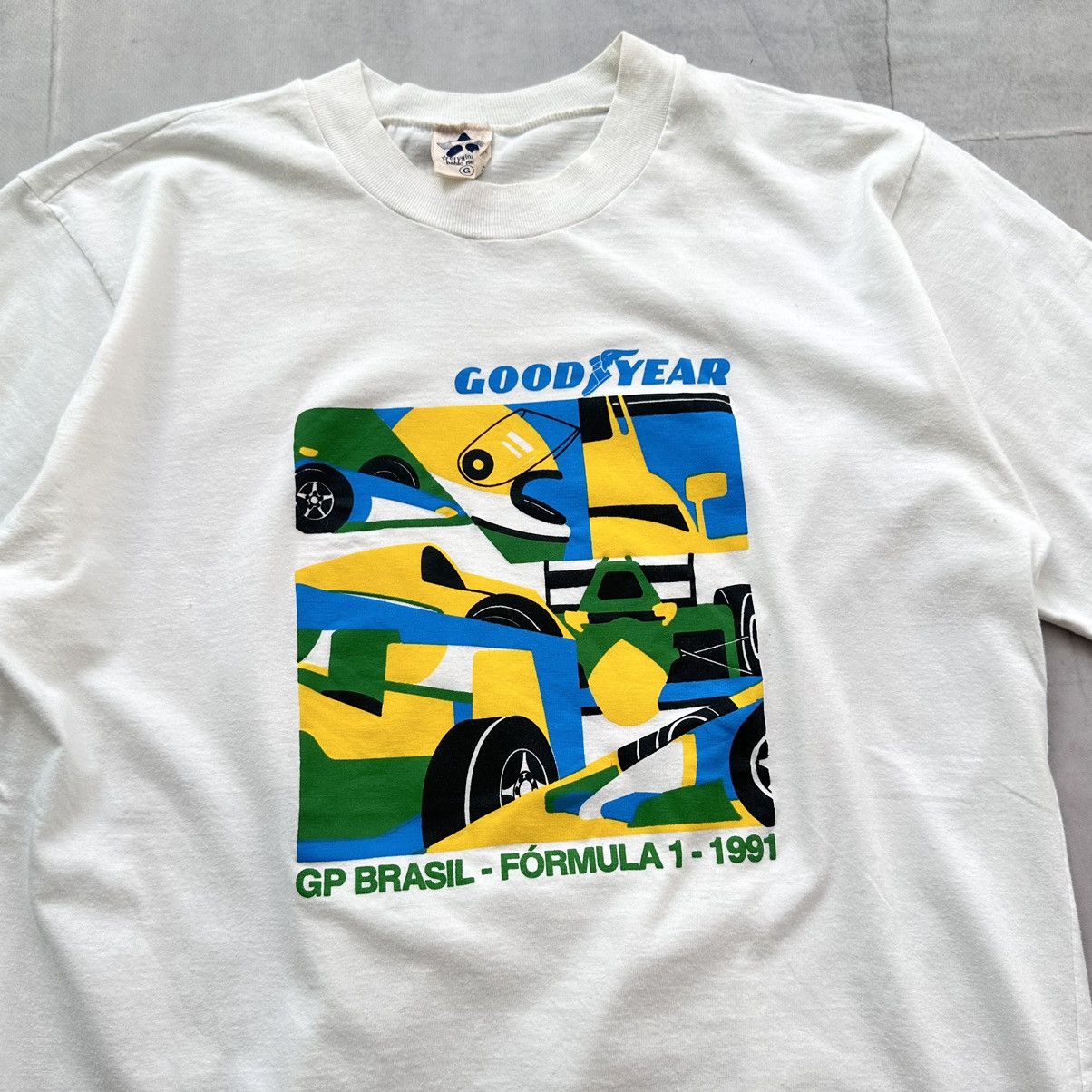 Formula 1 Vintage 1991 Grand Prix Brasil Formula 1 Ayrton Senna Racing Size US M / EU 48-50 / 2 - 2 Thumbnail
