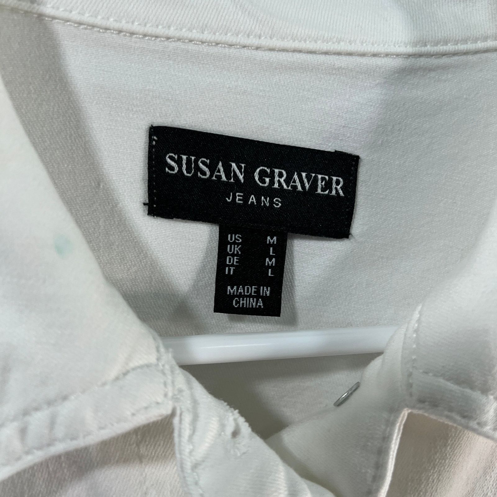 Other Susan Graver Stretch Denim Size M White Size M / US 6-8 / IT 42-44 - 4 Thumbnail
