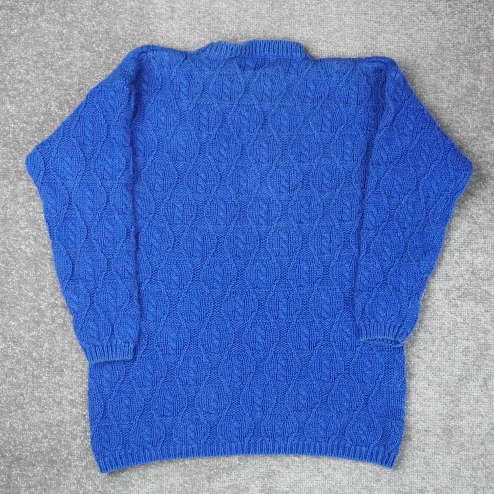 Vintage VINTAGE Blue Large Long Sleeve Pullover Sweater 90s Mens Size US L / EU 52-54 / 3 - 2 Thumbnail