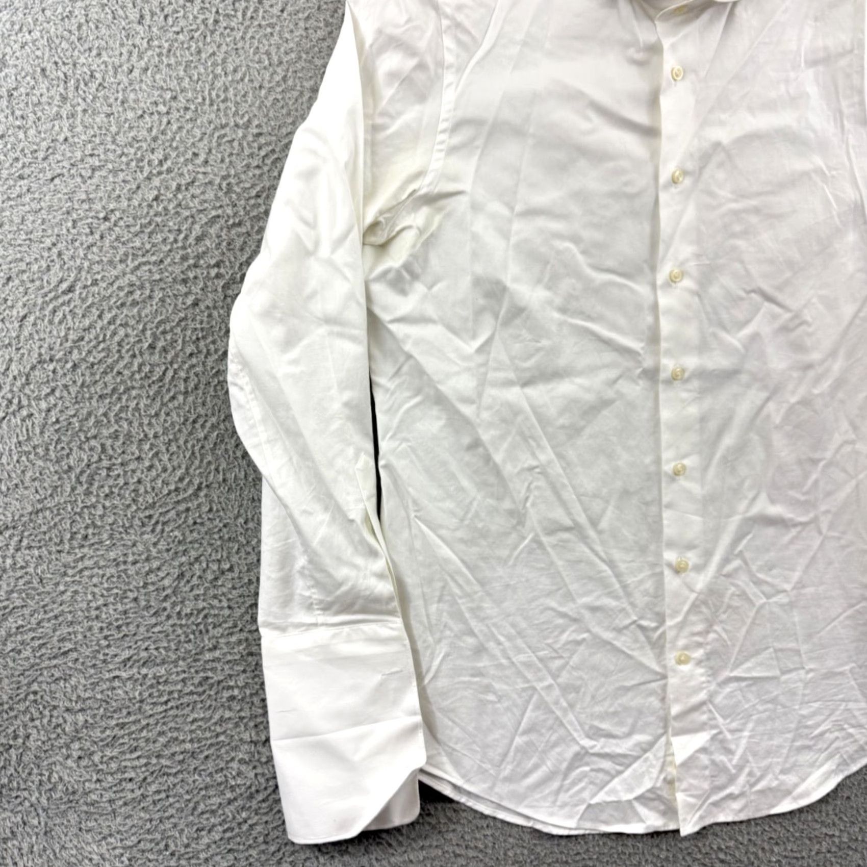 Suitsupply Suitsupply Tuxedo Shirt Mens Medium Slim Fit White Egyptian Cotton French Cuff Shirt Size US M / EU 48-50 / 2 - 4 Thumbnail