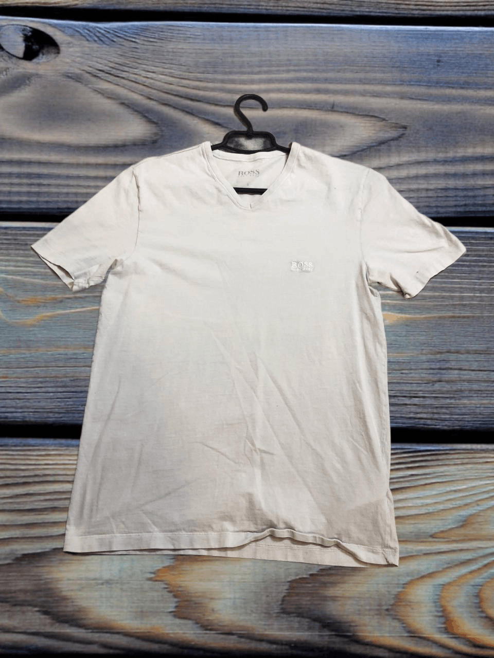 Hugo Boss Boss Hugo Boss Mens Short Sleeves V Neck T-Shirt Size US S / EU 44-46 / 1 - 1 Thumbnail