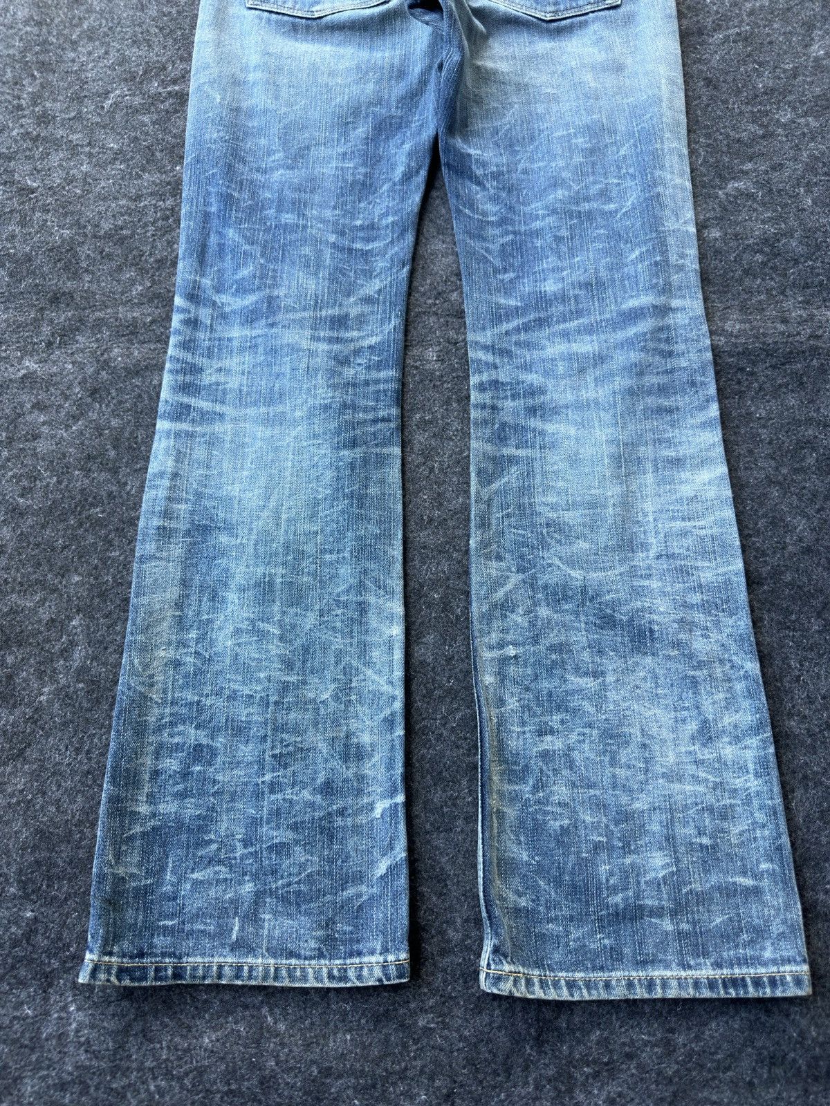 Wrangler Wrangler Flare Faded Washed Vintage Denim D356 Size US 29 - 5 Thumbnail