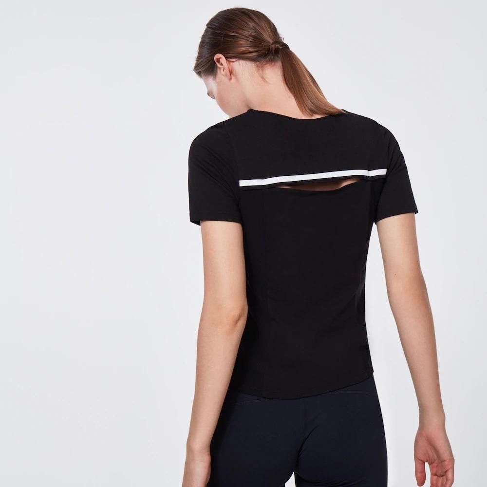 Oakley Black Short Sleeve Ellipse Athletic Running Shirt Size S / US 4 / IT 40 - 2 Thumbnail