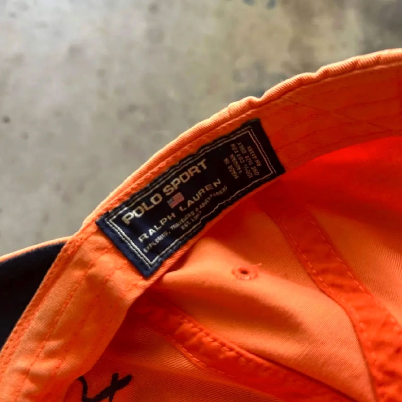 Polo Ralph Lauren VINTAGE Ralph Lauren Polo Hat Baseball Cap Orange One Size Men Hat Size US M / EU 48-50 / 2 - 6 Thumbnail