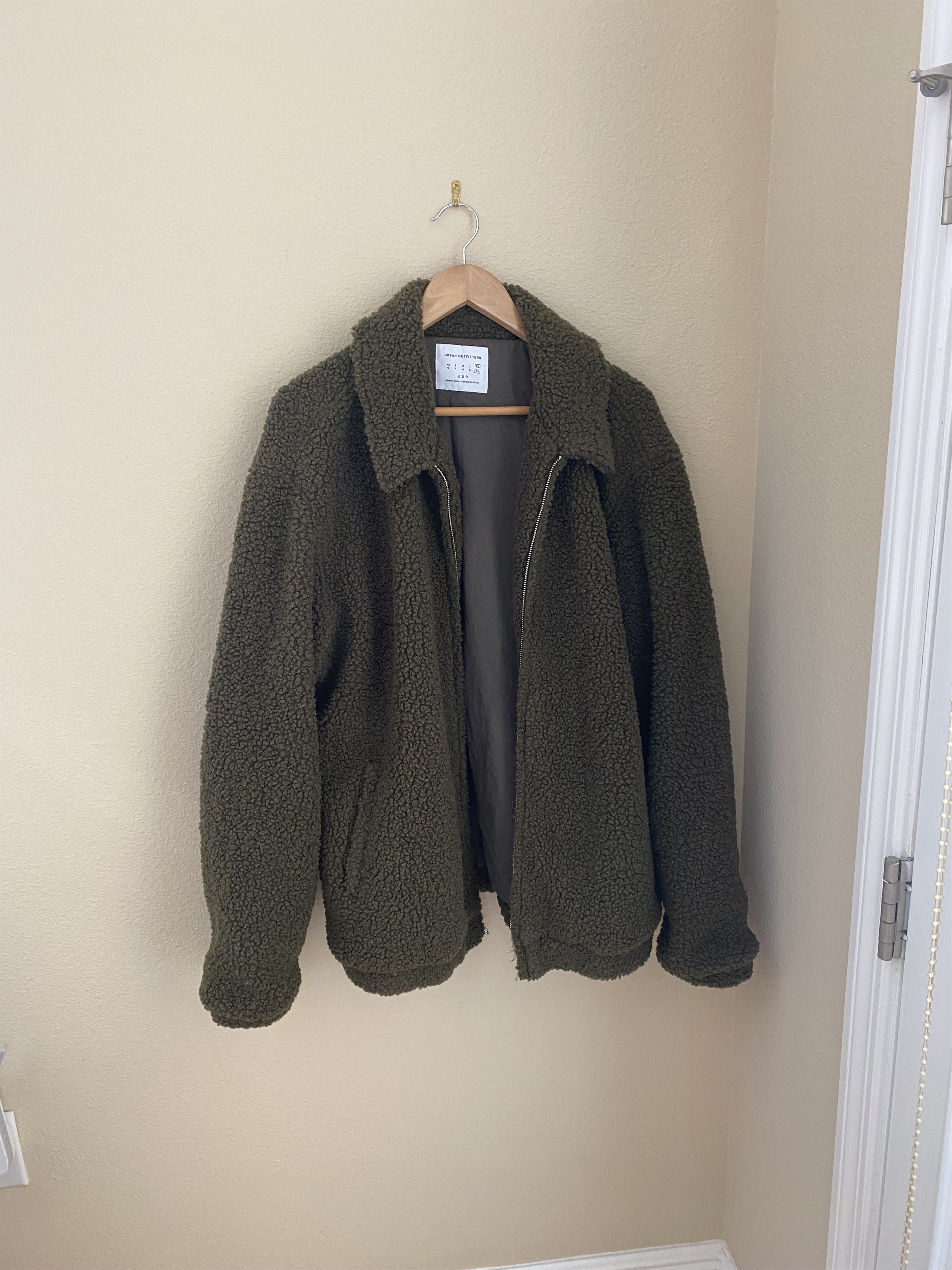 Urban Outfitters UO Army Green Sherpa Jacket XL Size US XL / EU 56 / 4 - 2 Thumbnail