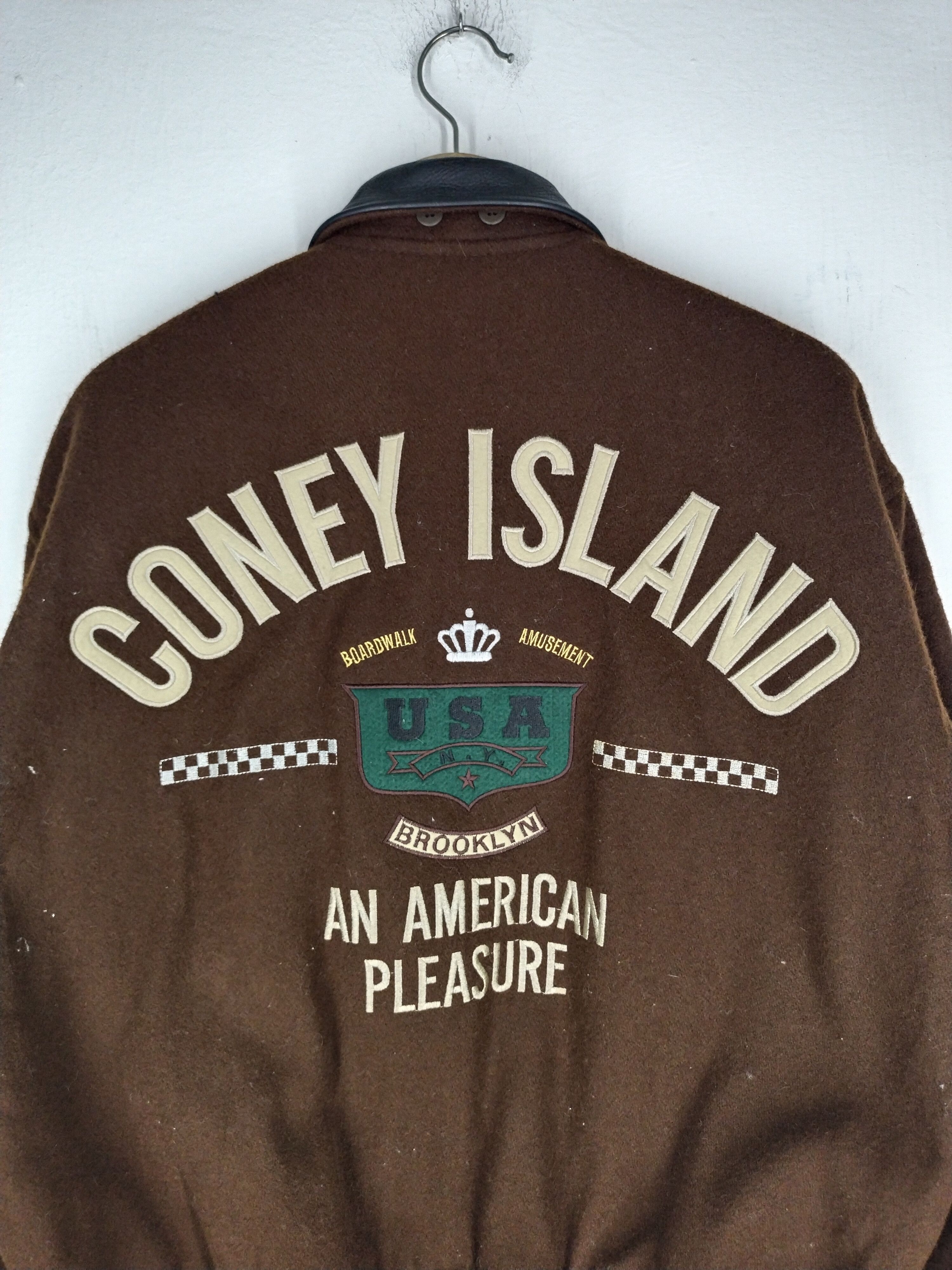 Japanese Brand Vtg Coney Island The Harvard Company Wool Varsity Jacket Size US M / EU 48-50 / 2 - 12 Thumbnail
