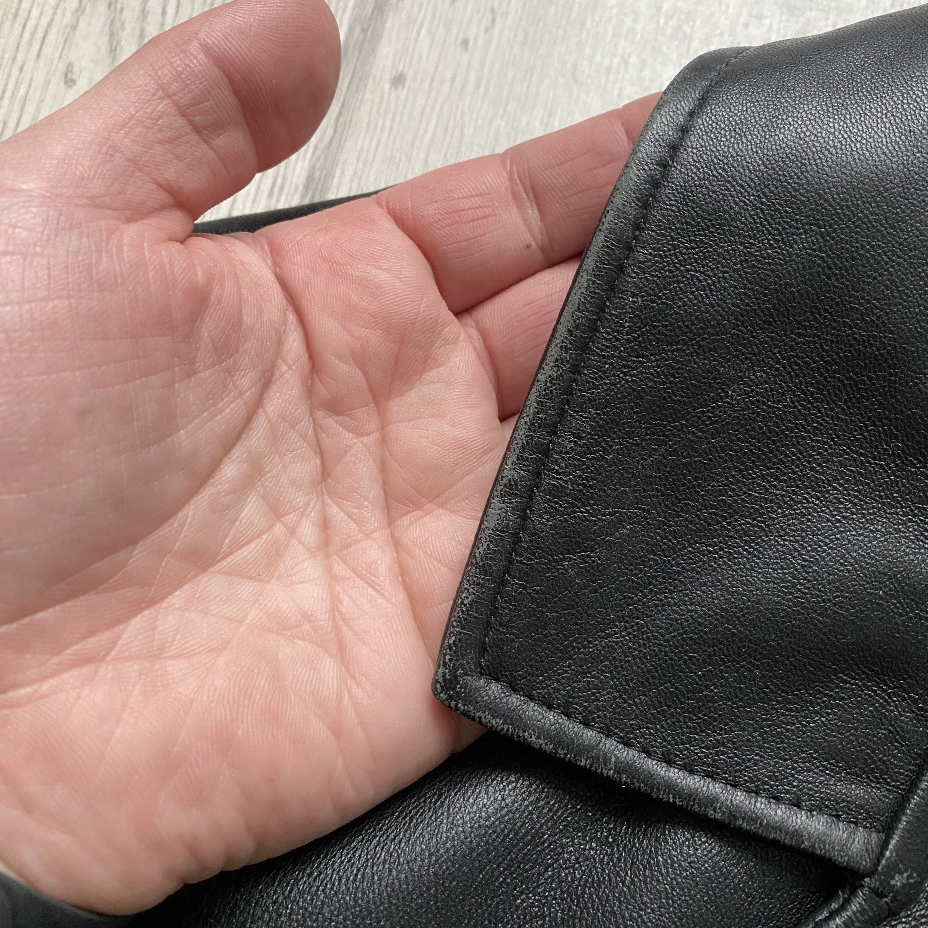 Genuine Leather 🔥 Vintage 90s Designer Leather Jacket USA Balenciaga style Size US L / EU 52-54 / 3 - 9 Thumbnail